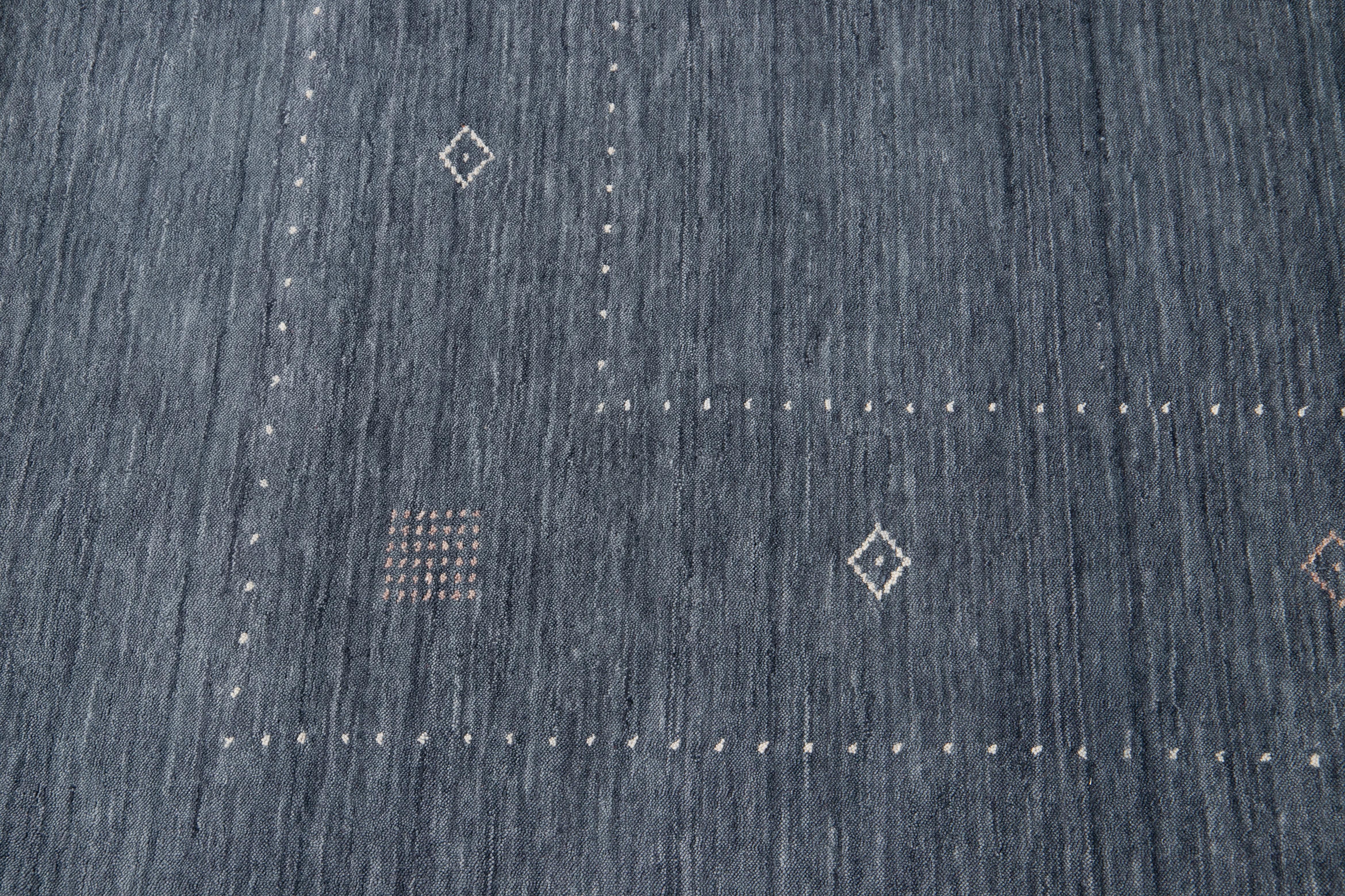 21st Century Contemporary Gabbeh Style Rug In New Condition For Sale In Norwalk, CT