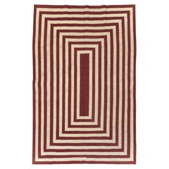 21e siècle Contemporary Handmade Turkish Flatweave Accent Carpet (tapis d'accent turc tissé à la main)