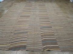 21st Century Contemporary Handmade Turkish Flatweave Large Room Size Carpet
