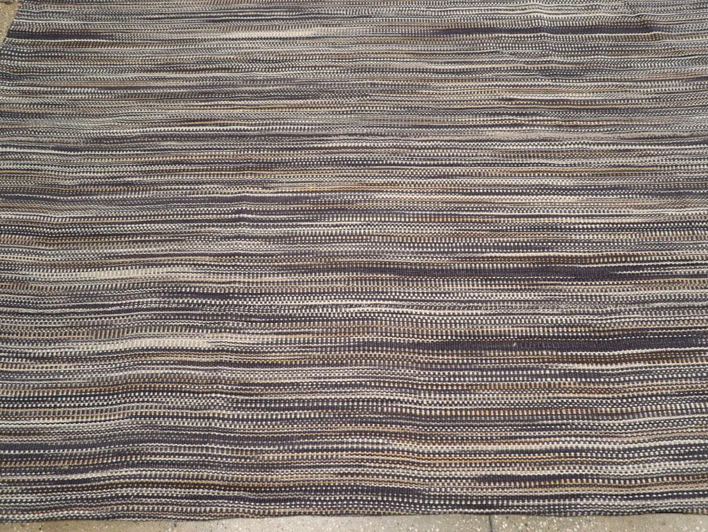 21st Century Contemporary Handmade Turkish Flatweave Room Size Carpet In New Condition For Sale In New York, NY