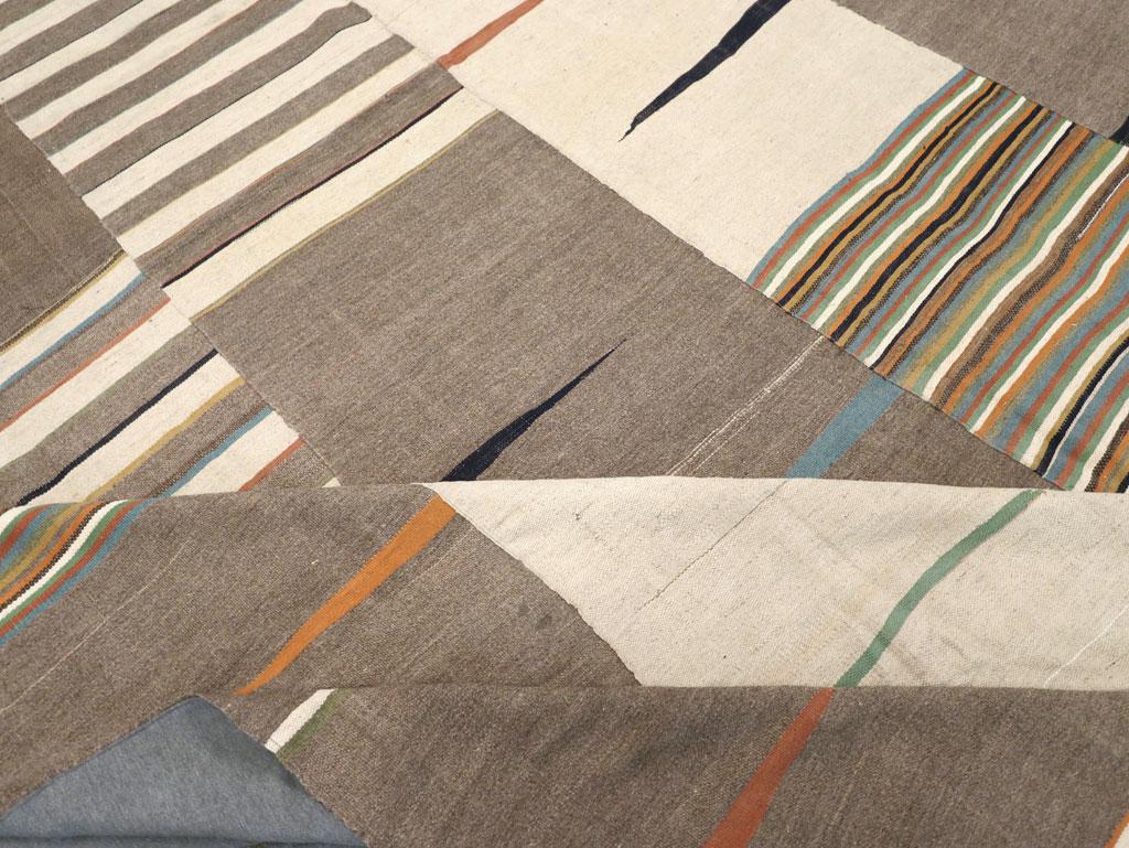 21st Century Contemporary Handmade Turkish Flatweave Room Size Carpet (21. Jahrhundert und zeitgenössisch) im Angebot