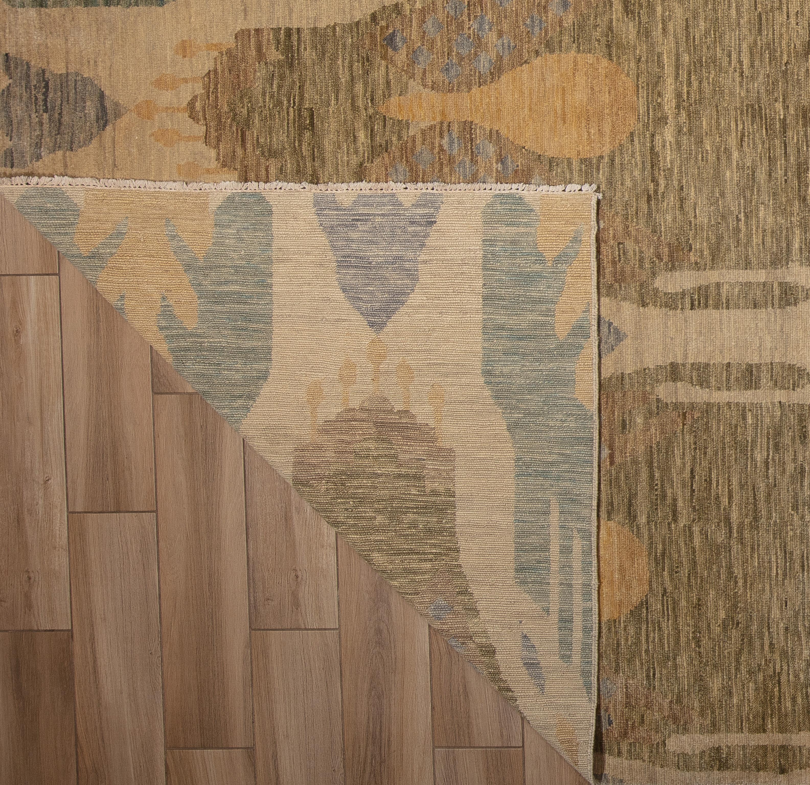 Contemporary Ikat-Teppich des 21. Jahrhunderts (Handgewebt) im Angebot