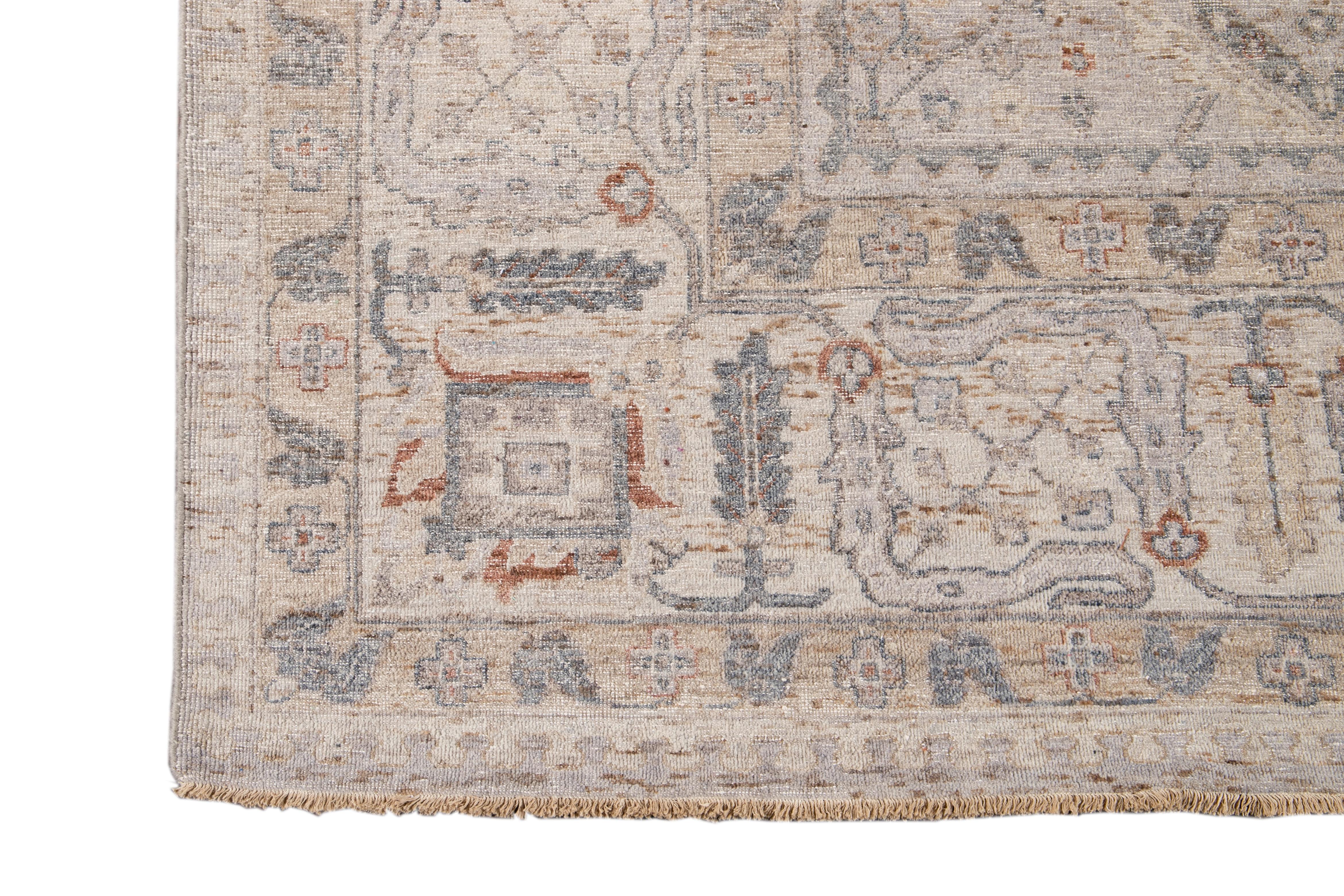 21st Century Contemporary Indian Wool Rug For Sale 6