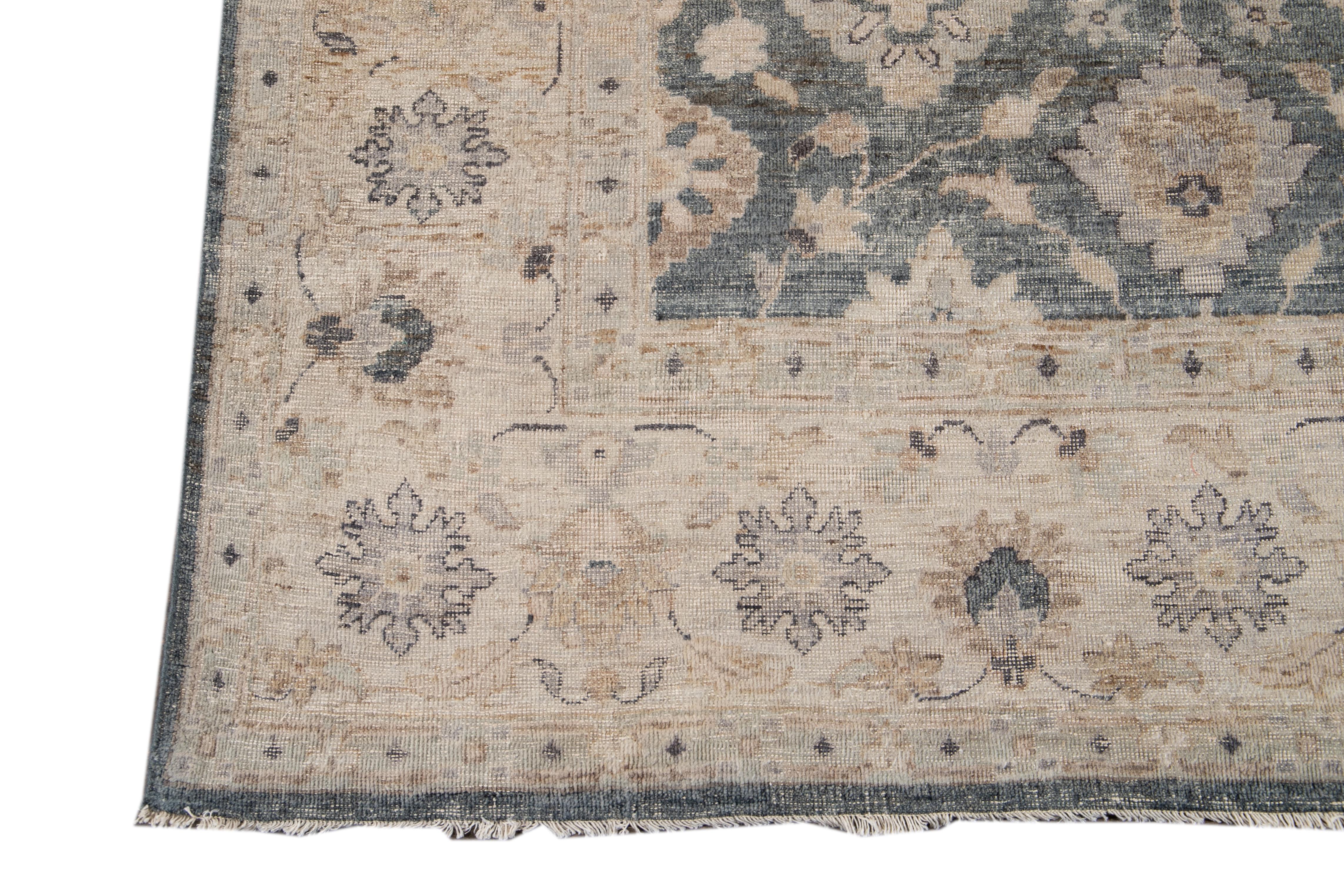 21st Century Contemporary Indian Wool Rug For Sale 6