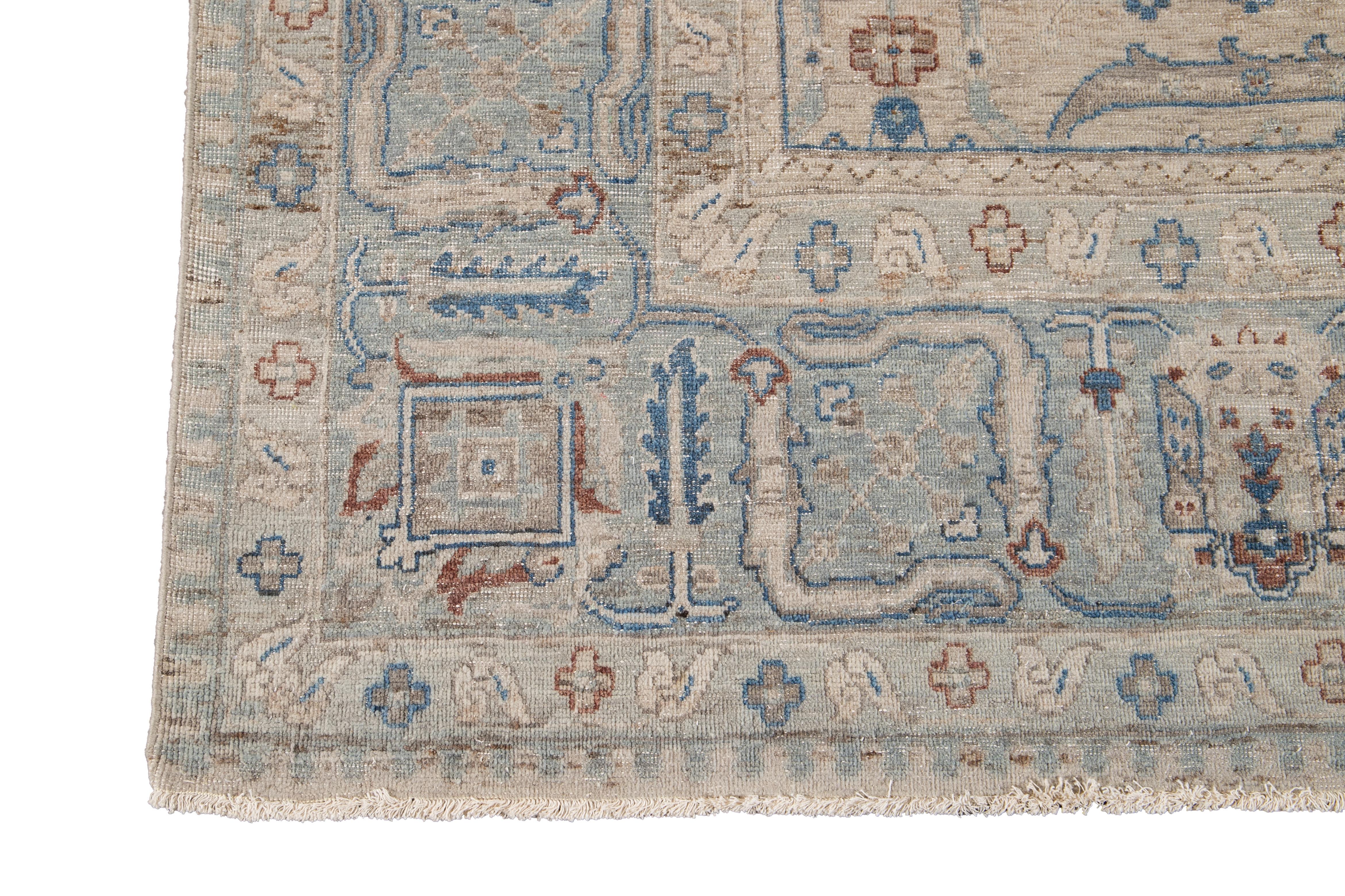 21st Century Contemporary Indian Wool Rug For Sale 7