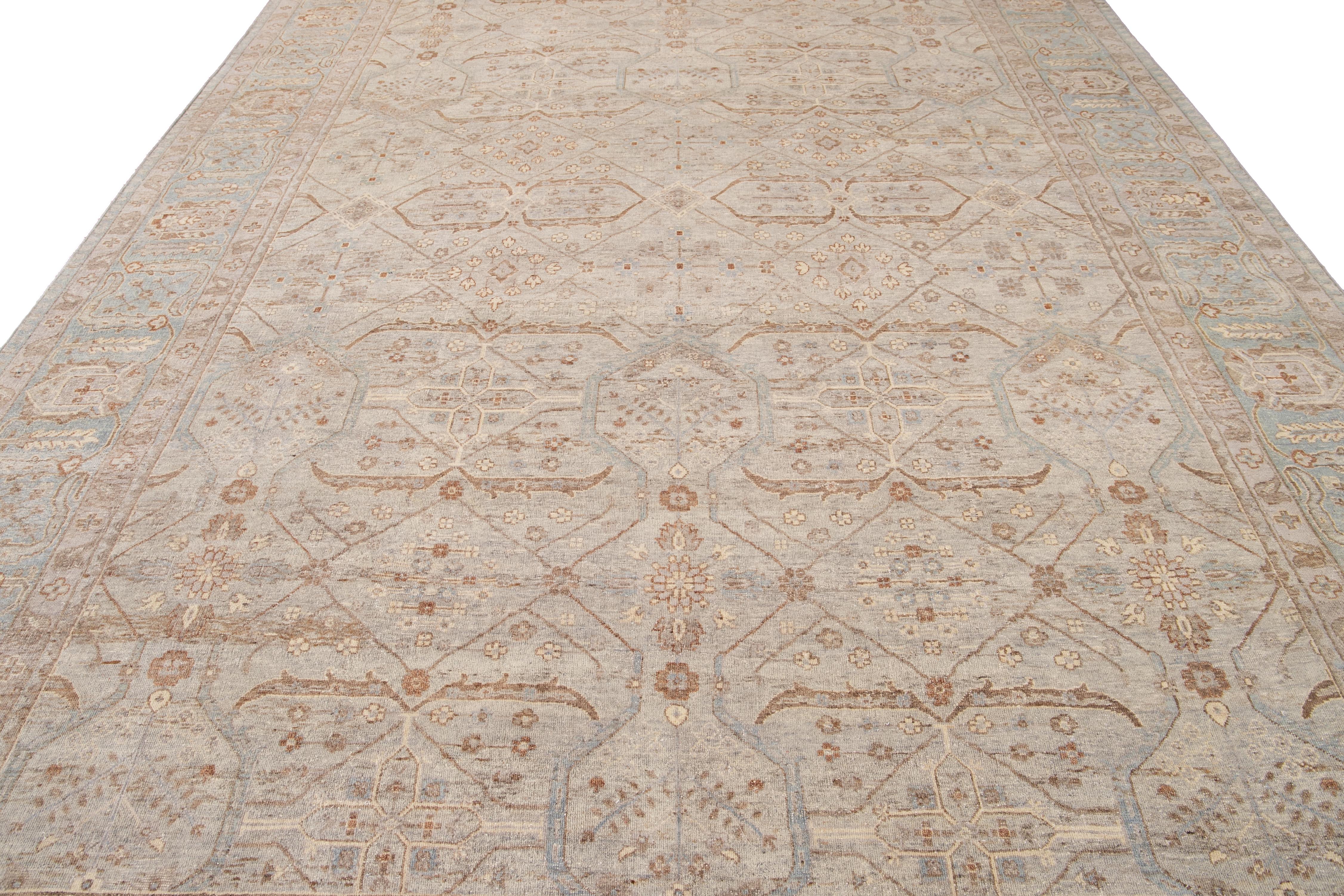21st Century Contemporary Indian Wool Rug For Sale 7