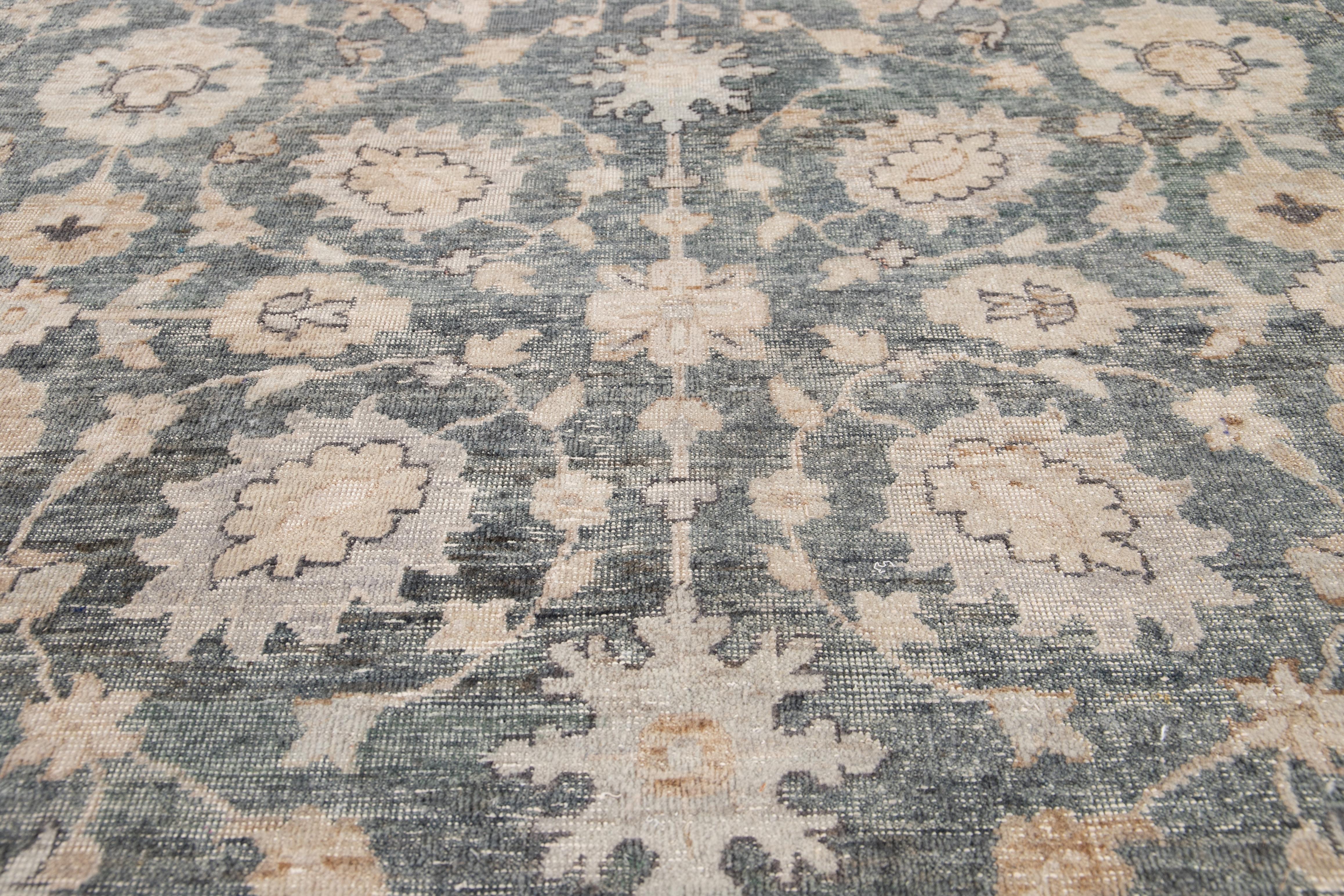 21st Century Contemporary Indian Wool Rug For Sale 8