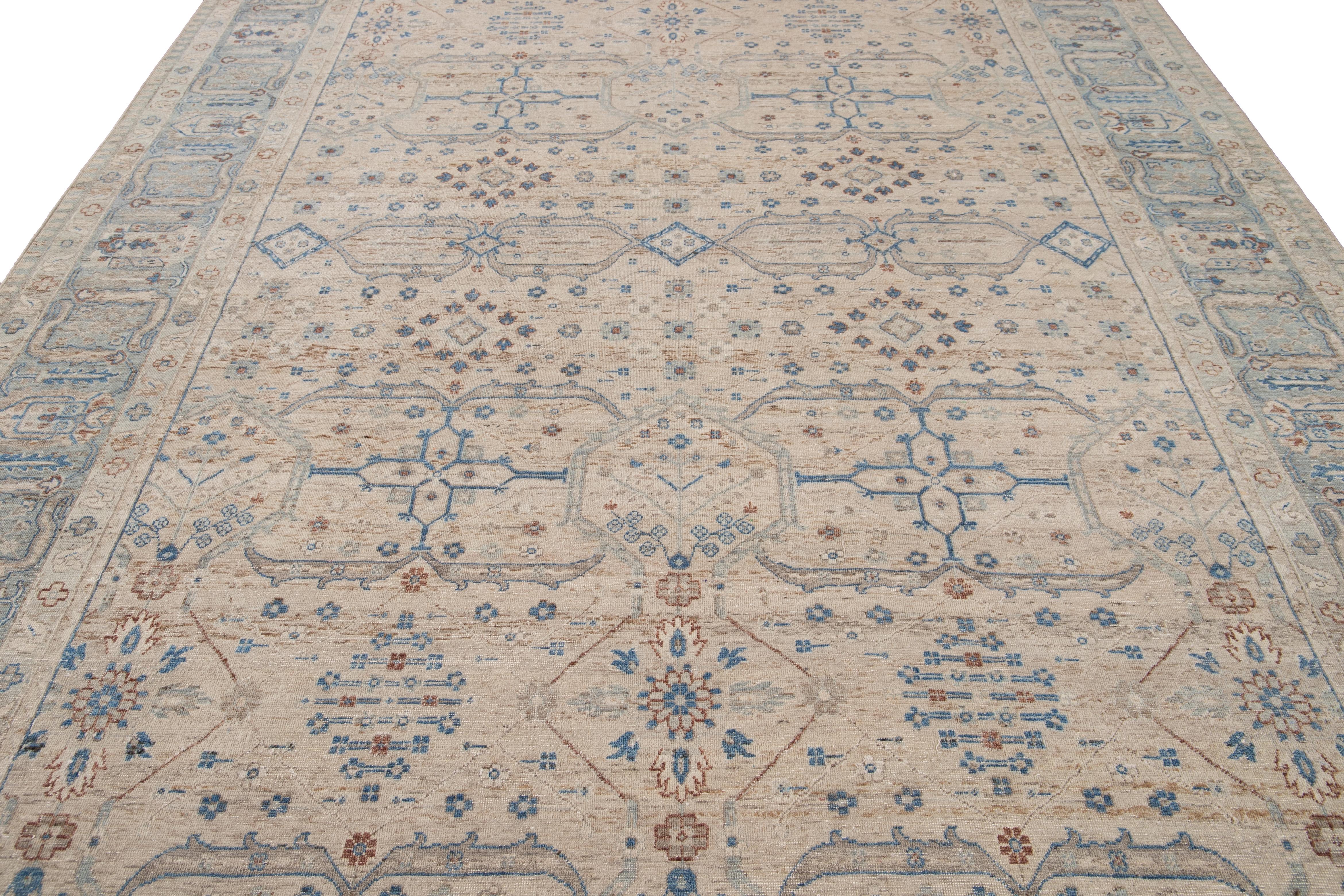 21st Century Contemporary Indian Wool Rug For Sale 9