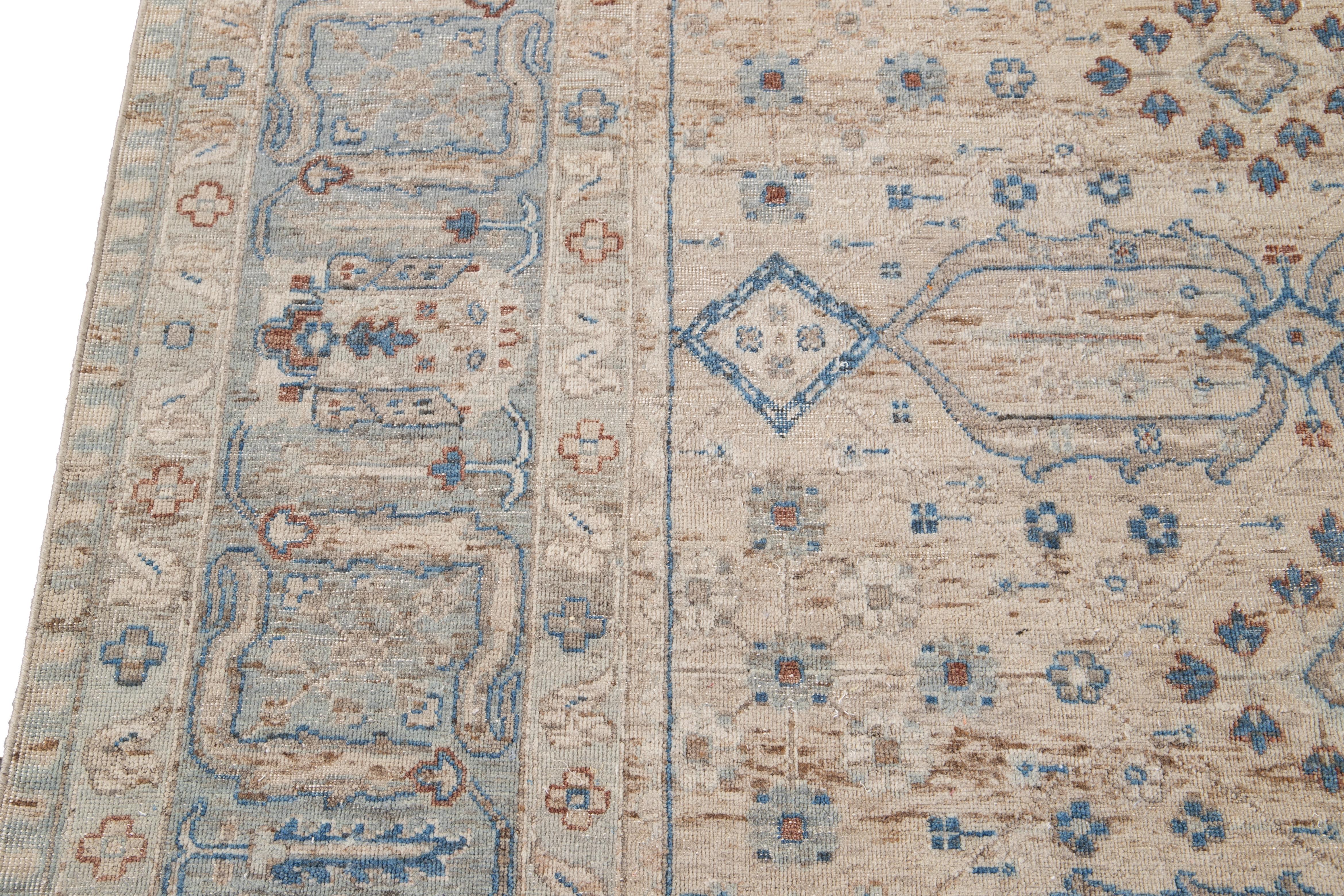 21st Century Contemporary Indian Wool Rug For Sale 10