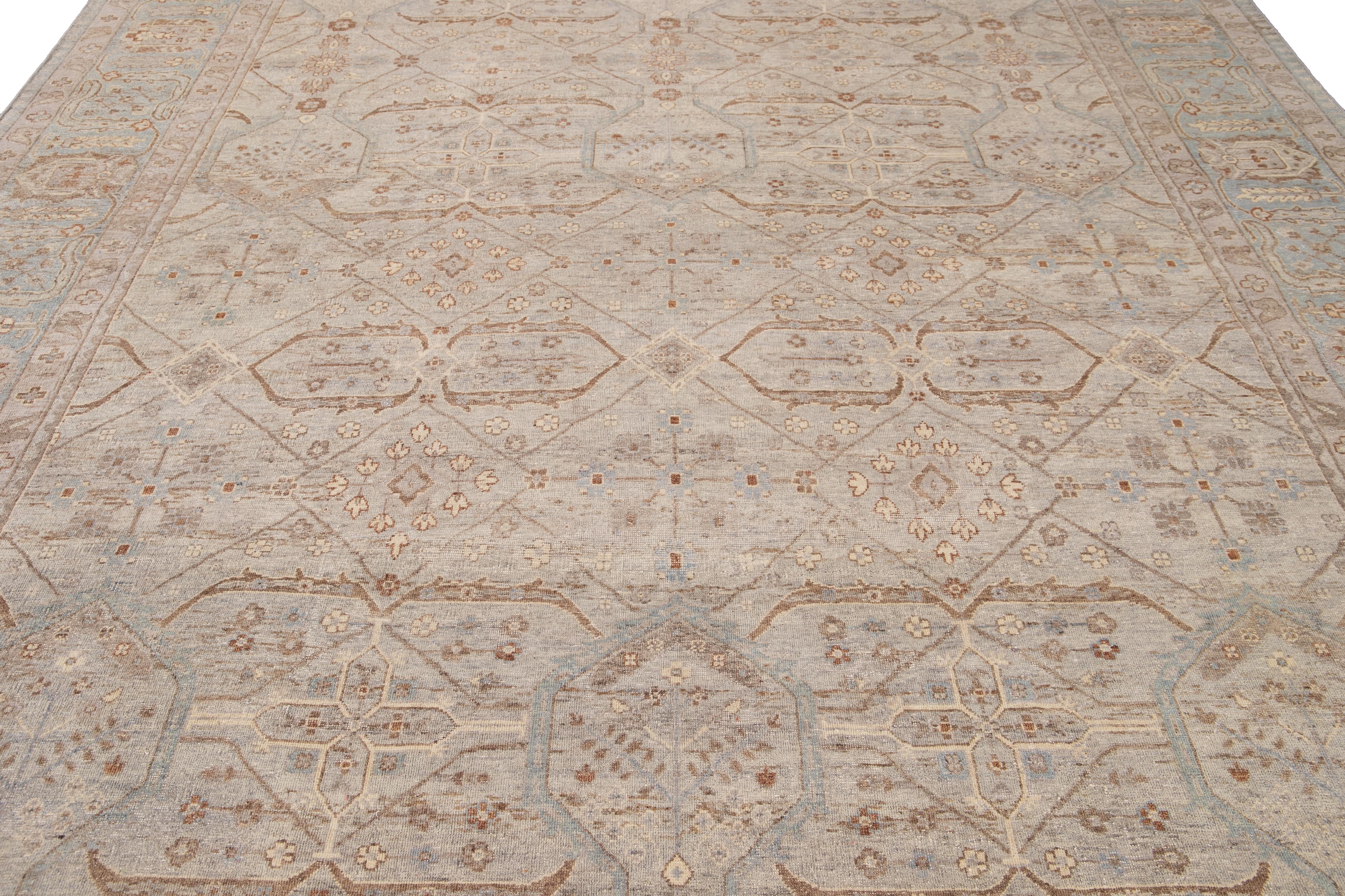 21st Century Contemporary Indian Wool Rug For Sale 10