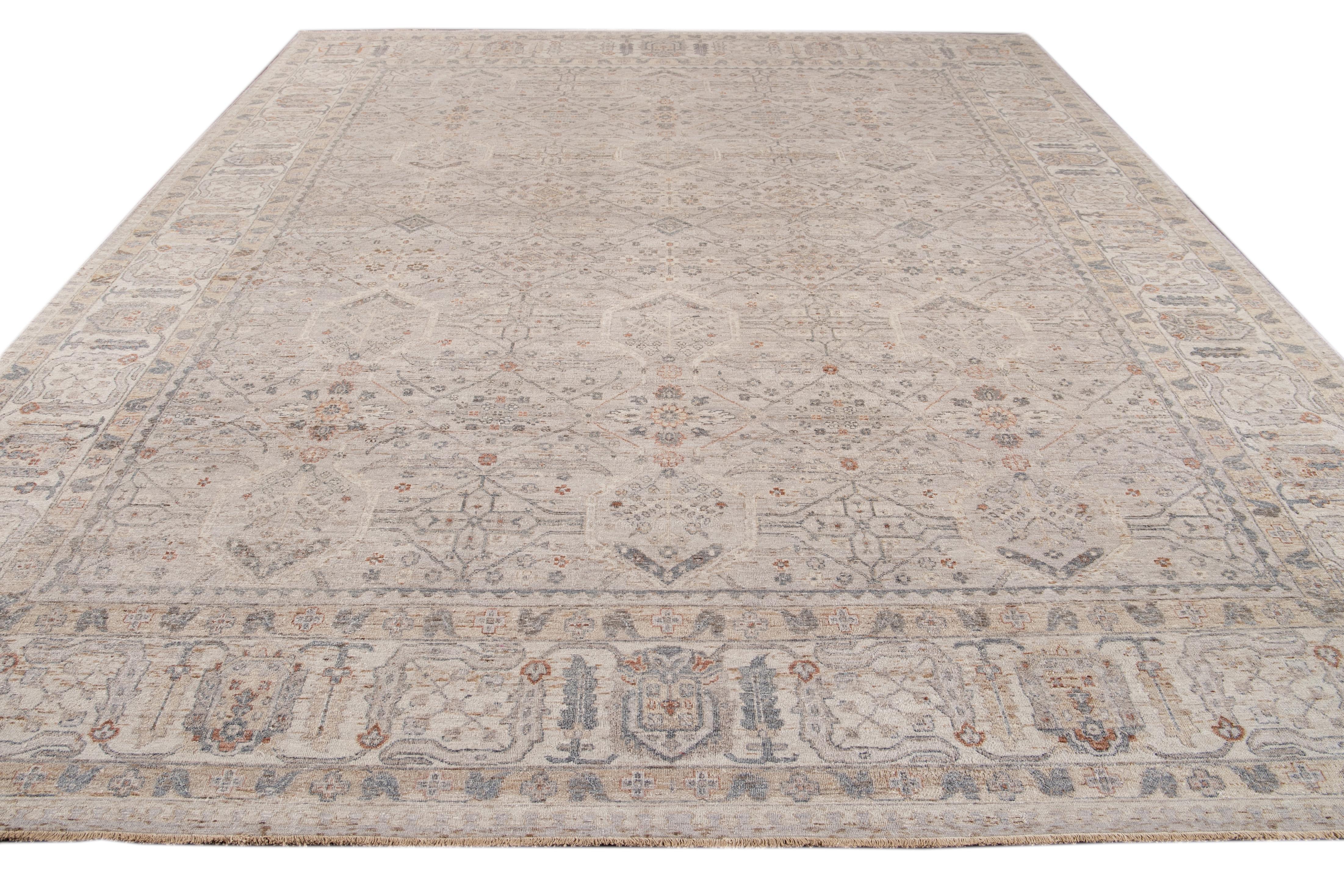 21st Century Contemporary Indian Wool Rug For Sale 11