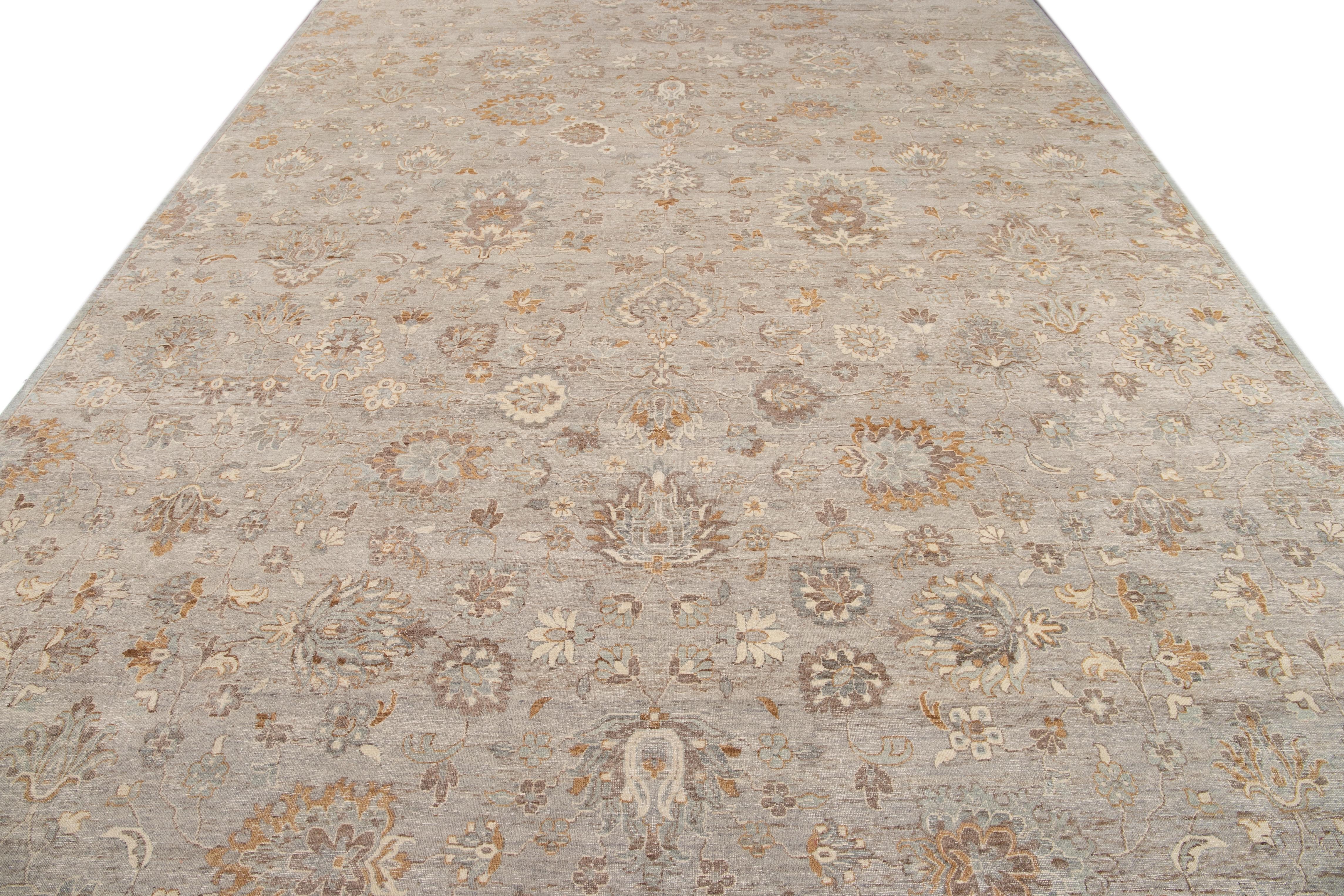 21st Century Contemporary Indian Wool Rug For Sale 11