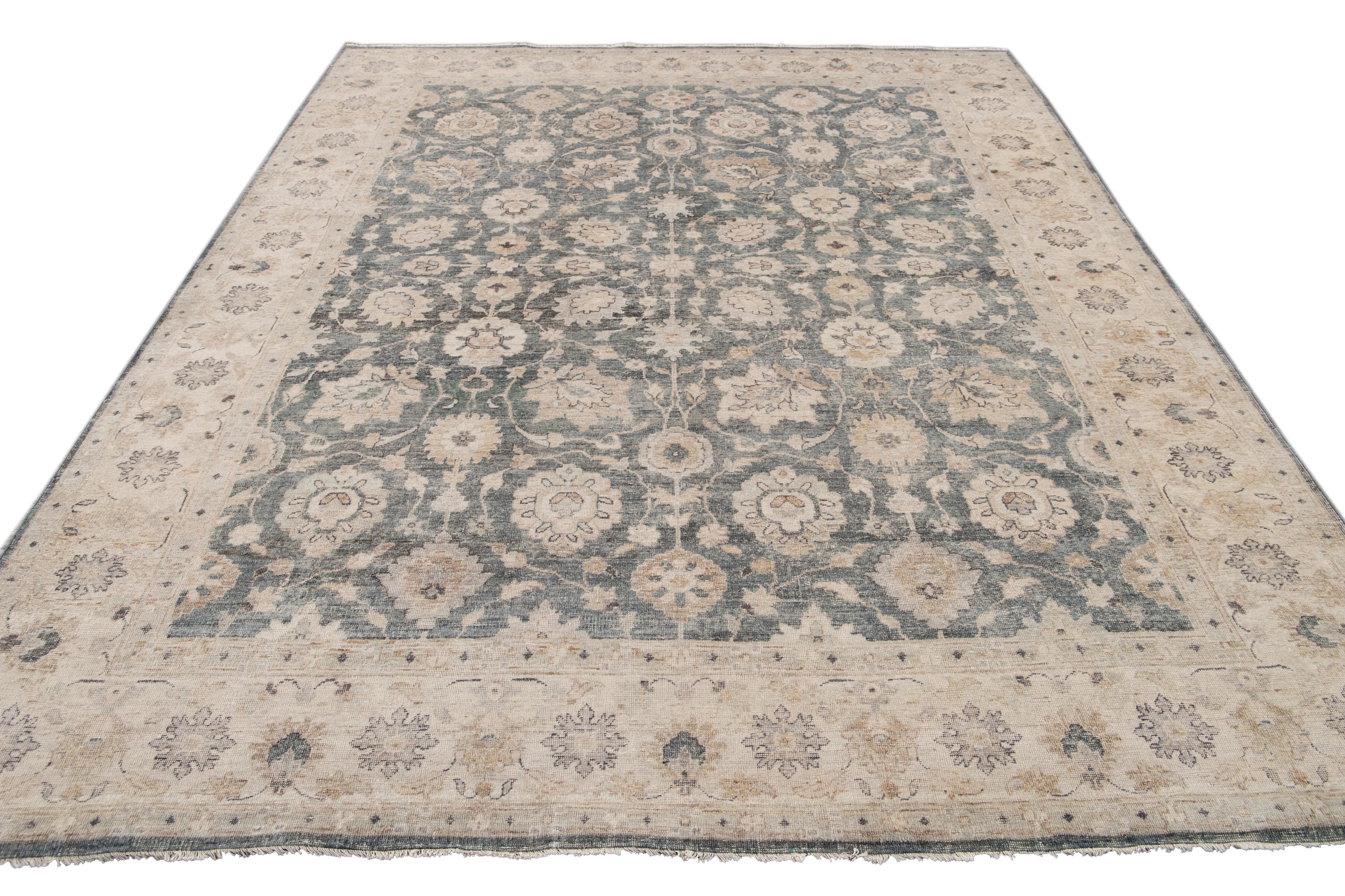 21st Century Contemporary Indian Wool Rug For Sale 14