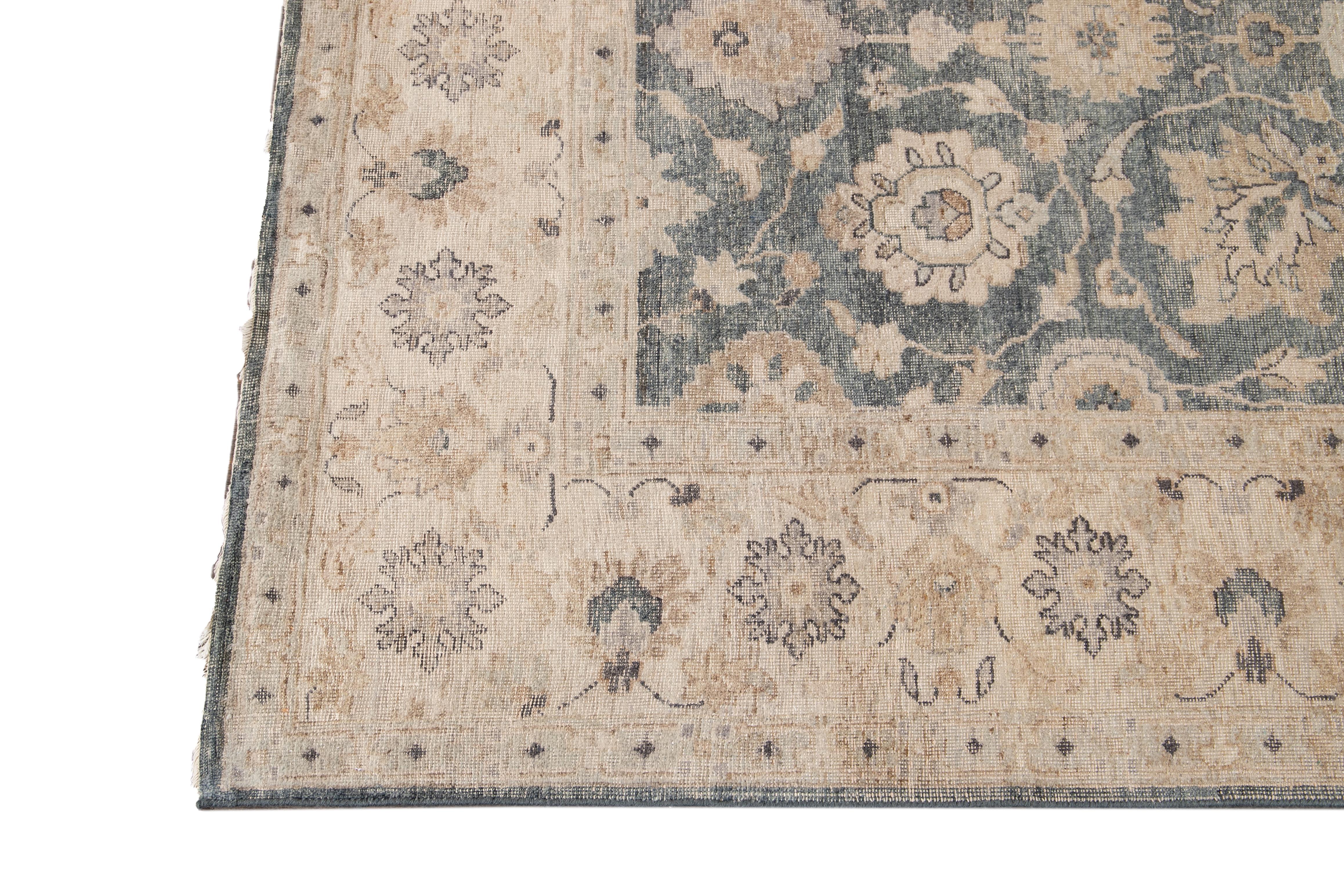 21st Century Contemporary Indian Wool Rug For Sale 3