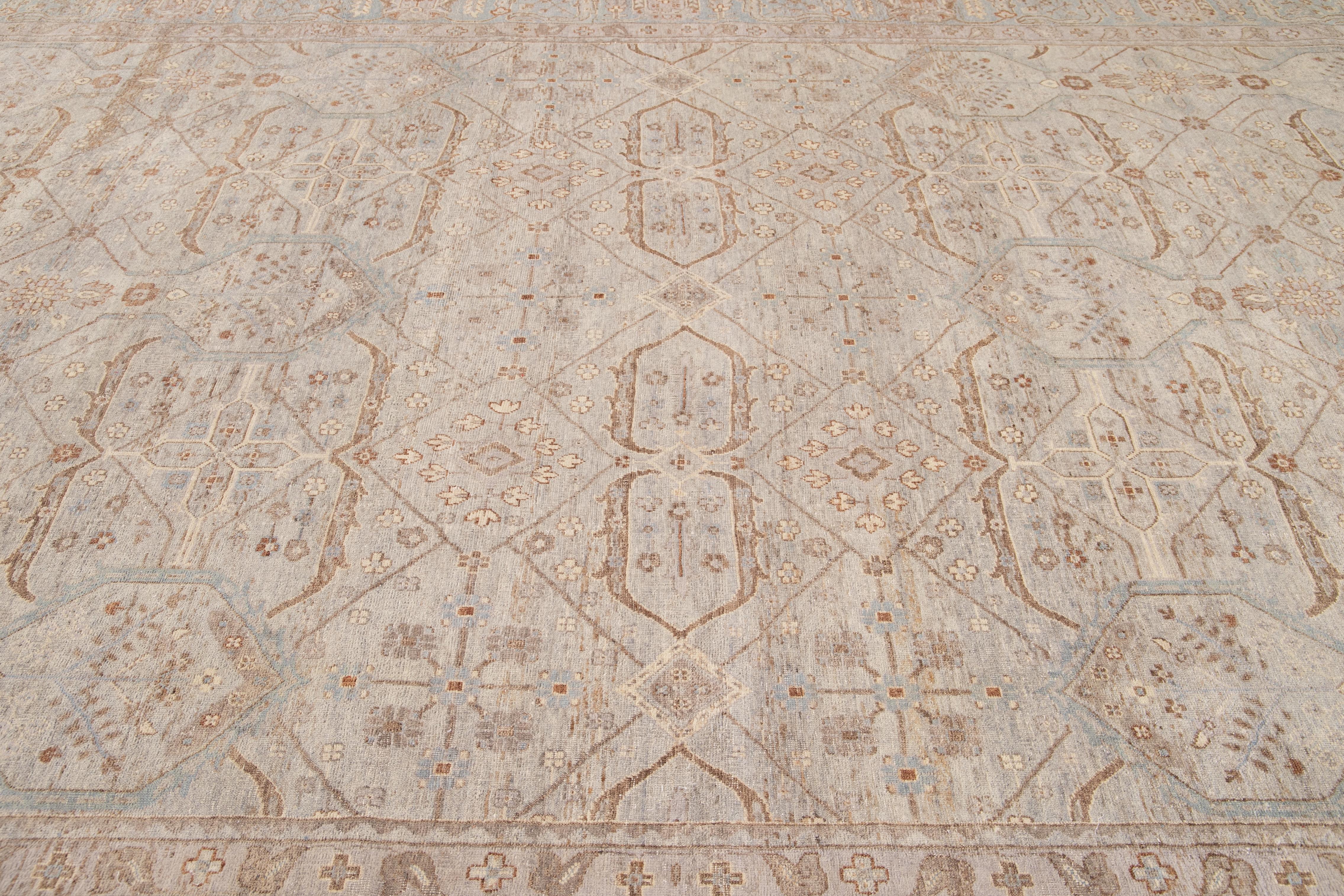 21st Century Contemporary Indian Wool Rug For Sale 5