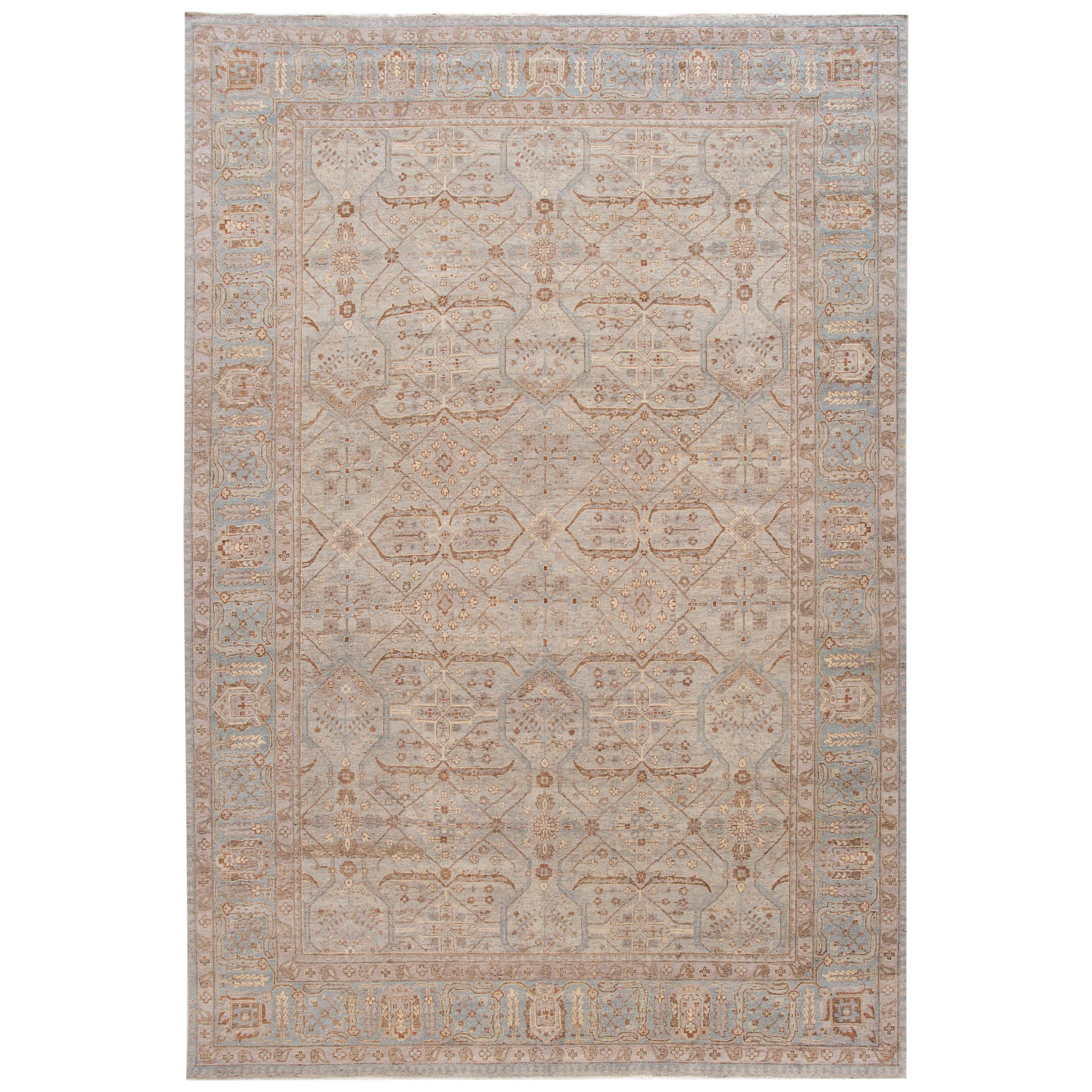 21st Century Contemporary Indian Wool Rug For Sale