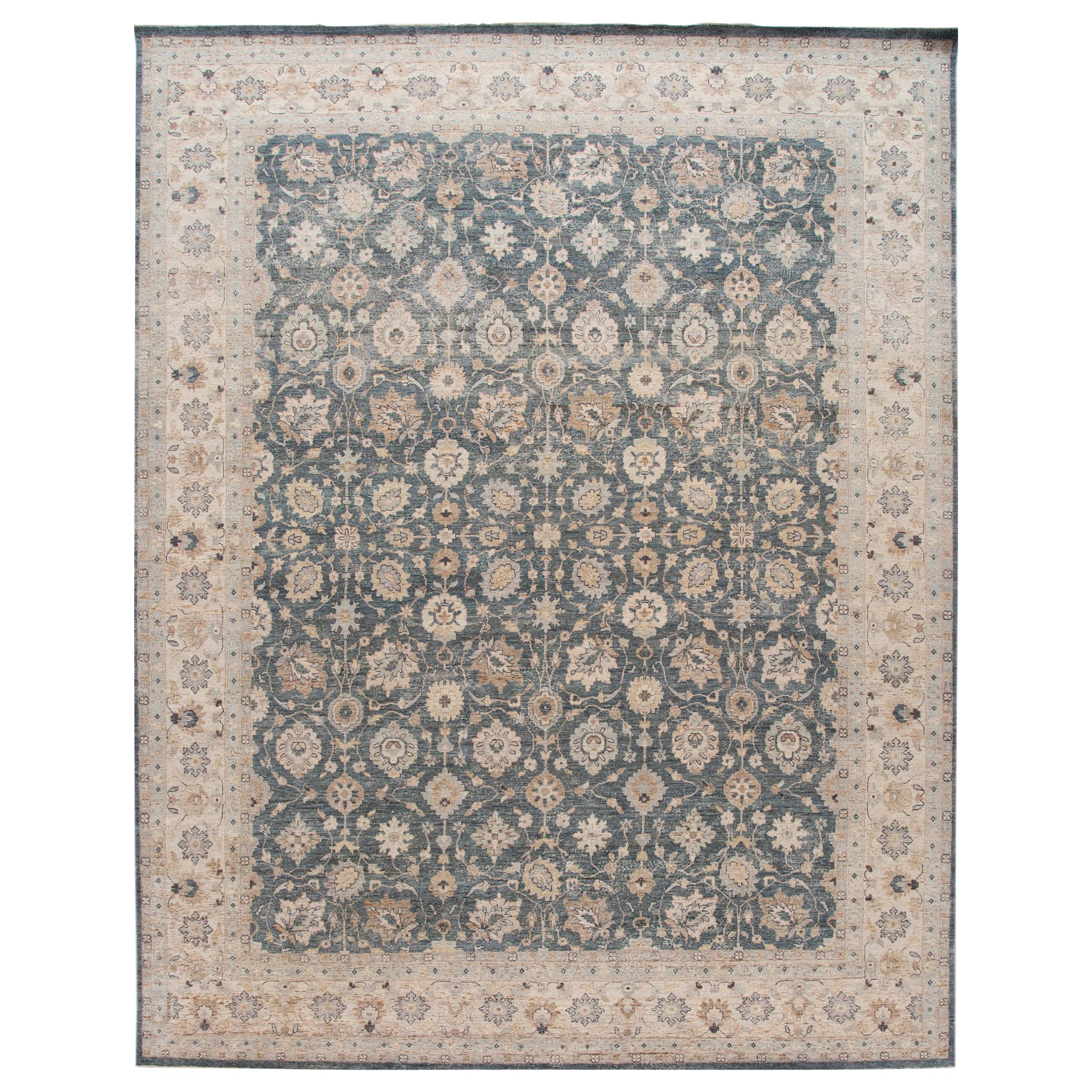 21st Century Contemporary Indian Wool Rug For Sale