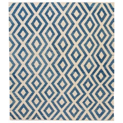 Tapis Kilim contemporain en laine du XXIe siècle