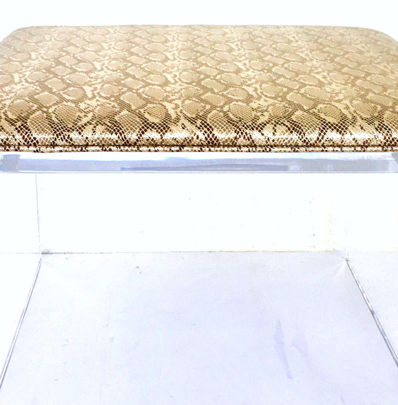 21st Century Contemporary Lucite Upholstered Bench Or Table For Sale 1