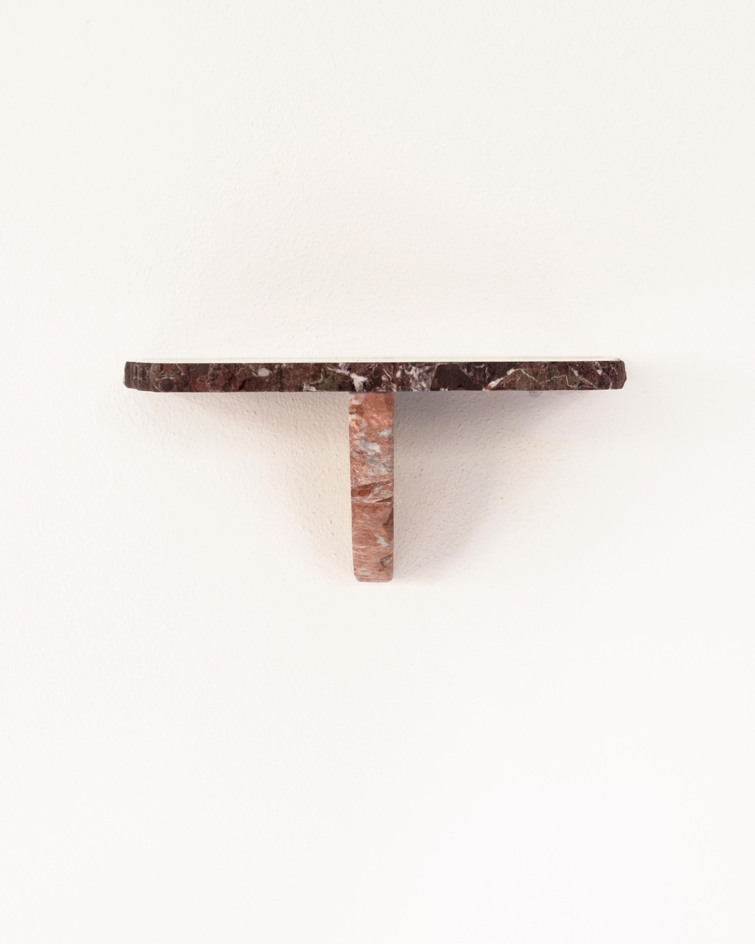 Italian 21st Century Contemporary Marble Shelf Handmade Italy by Ilaria Bianchi For Sale