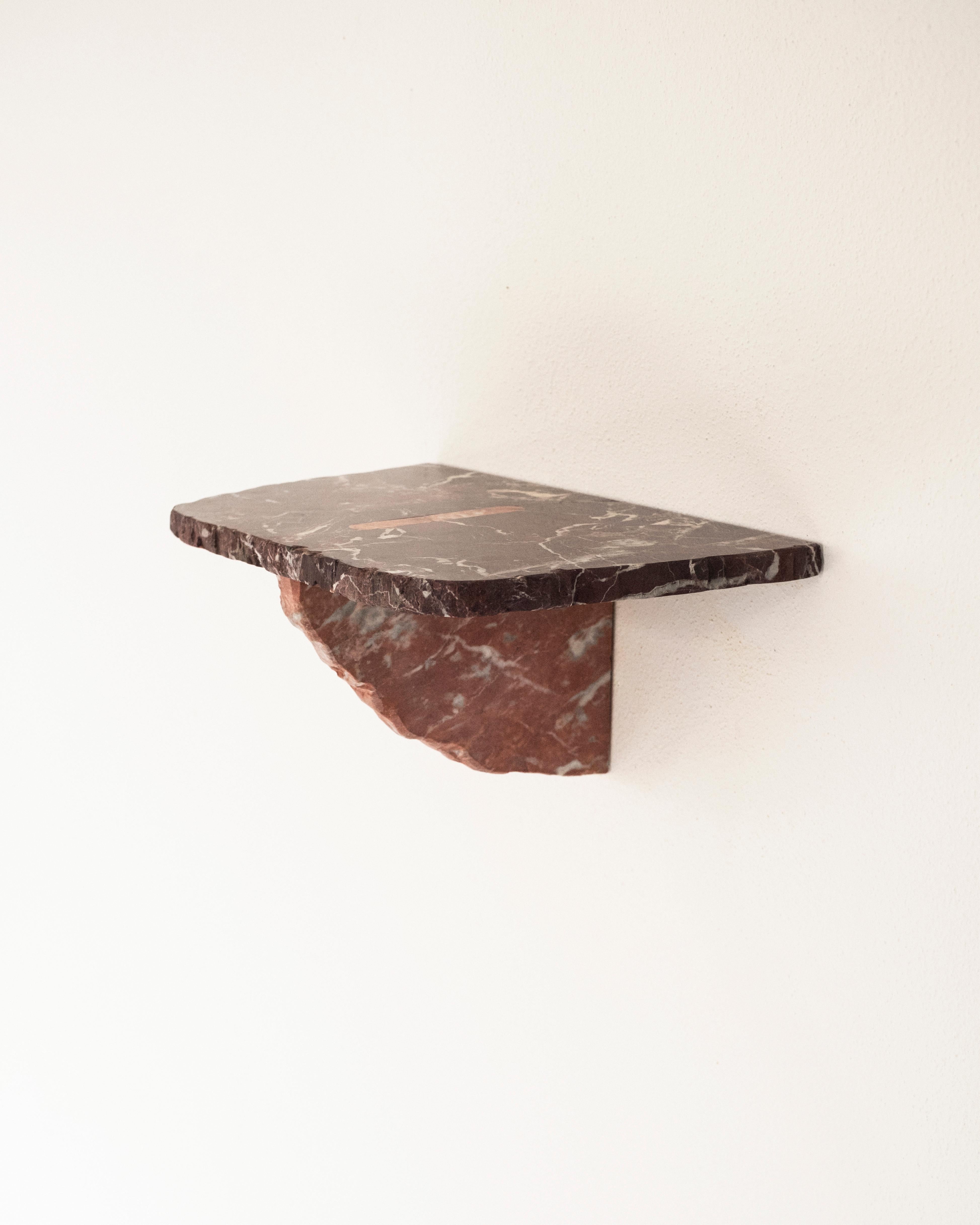 21st Century Contemporary Marble Shelf Handmade Italy by Ilaria Bianchi In New Condition For Sale In Milan, IT