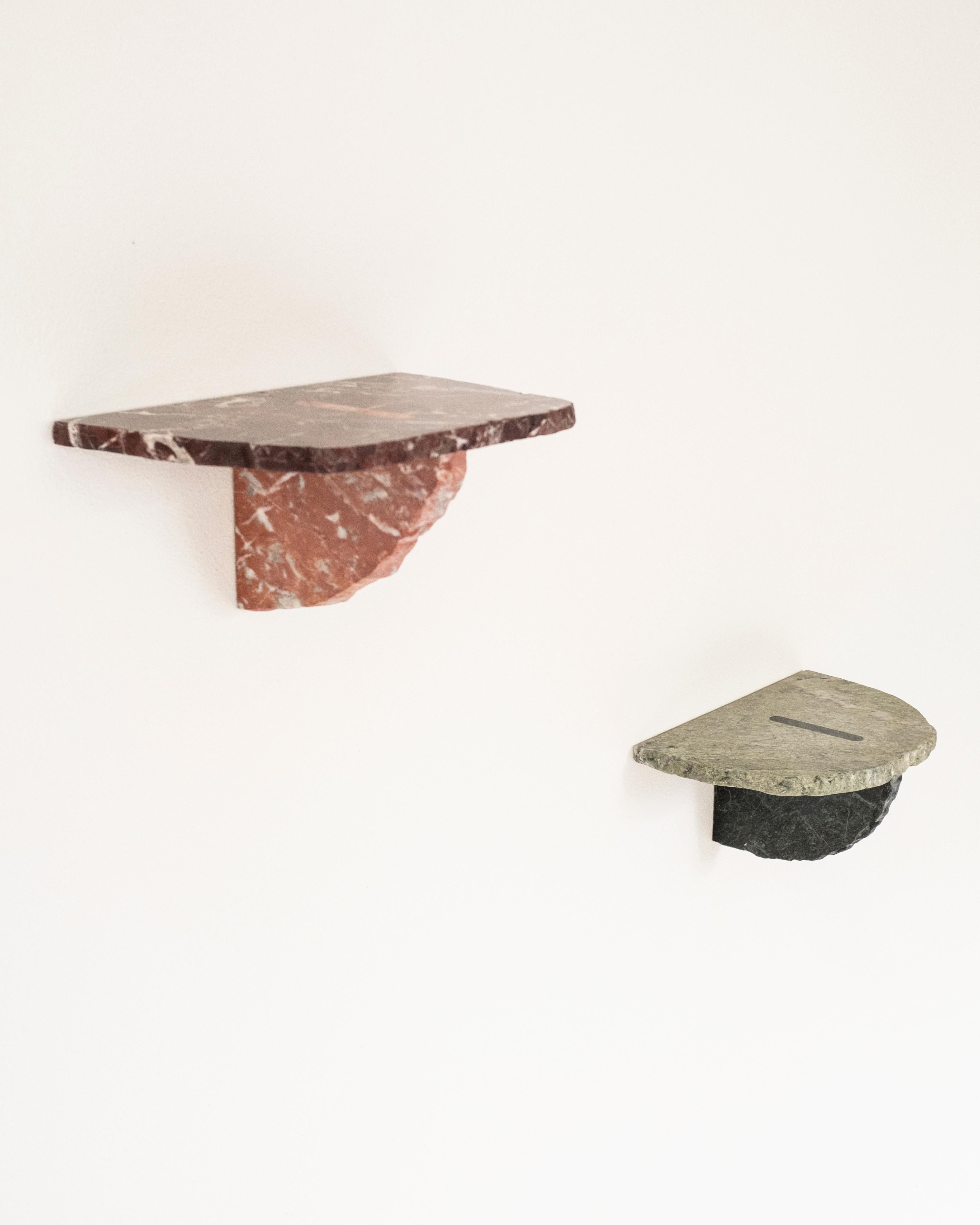 21st Century Contemporary Marble Shelf Handmade Italy by Ilaria Bianchi For Sale 2