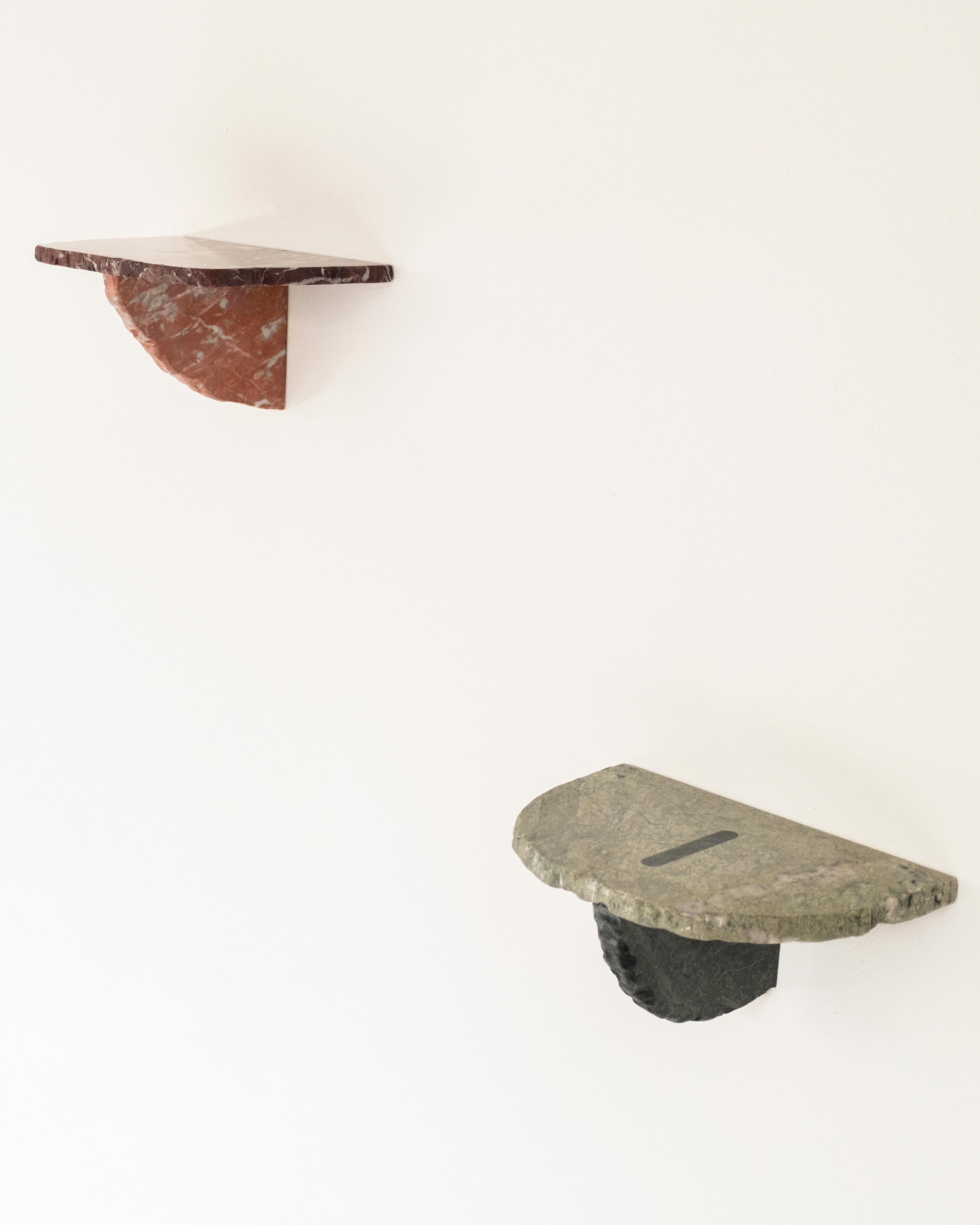 21st Century Contemporary Marble Shelf Handmade Italy by Ilaria Bianchi For Sale 3