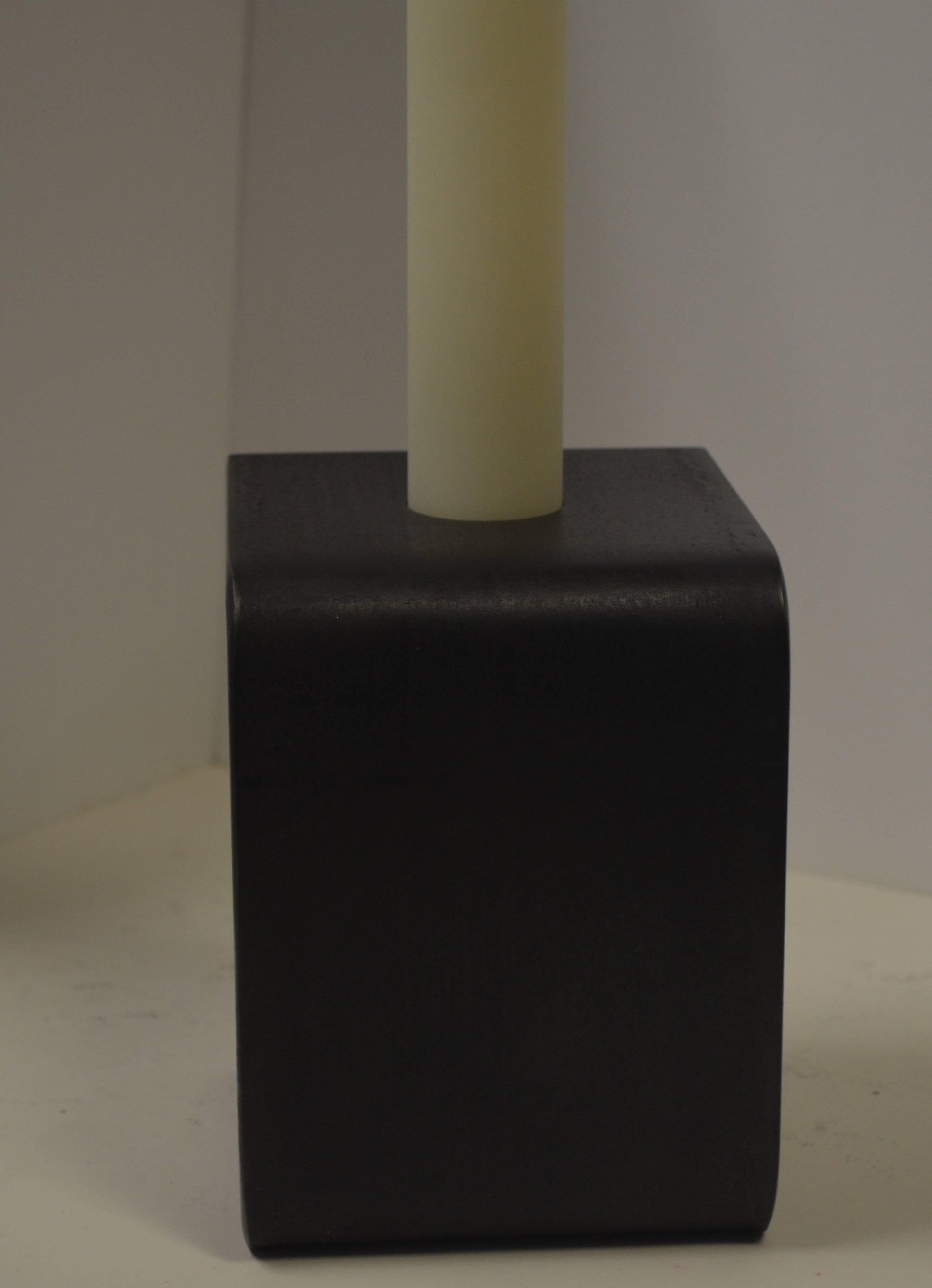 21st Century Contemporary Minimalist Steel Candleholder by Scott Gordon For Sale 6