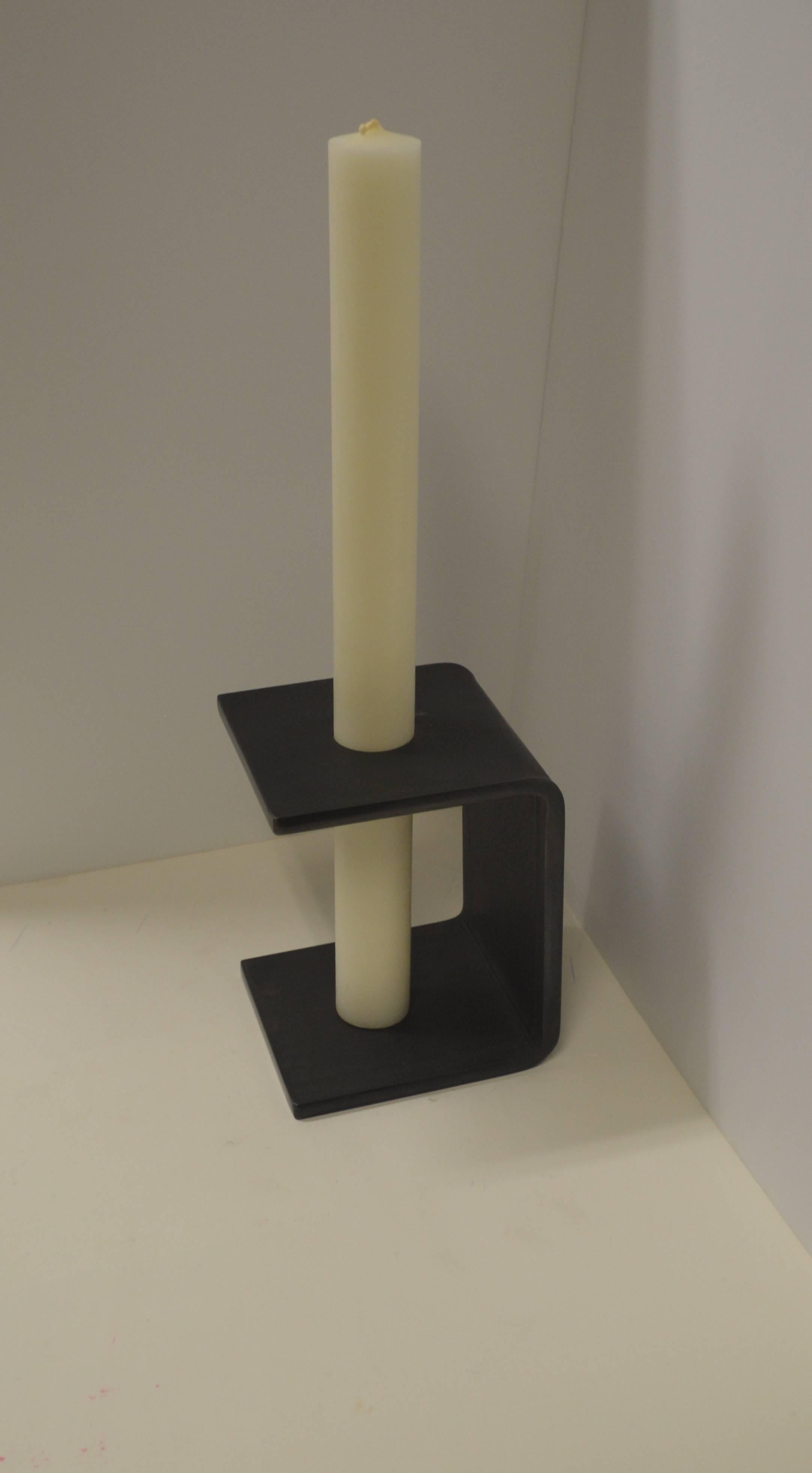 21st Century Contemporary Minimalist Steel Candleholder by Scott Gordon For Sale 1