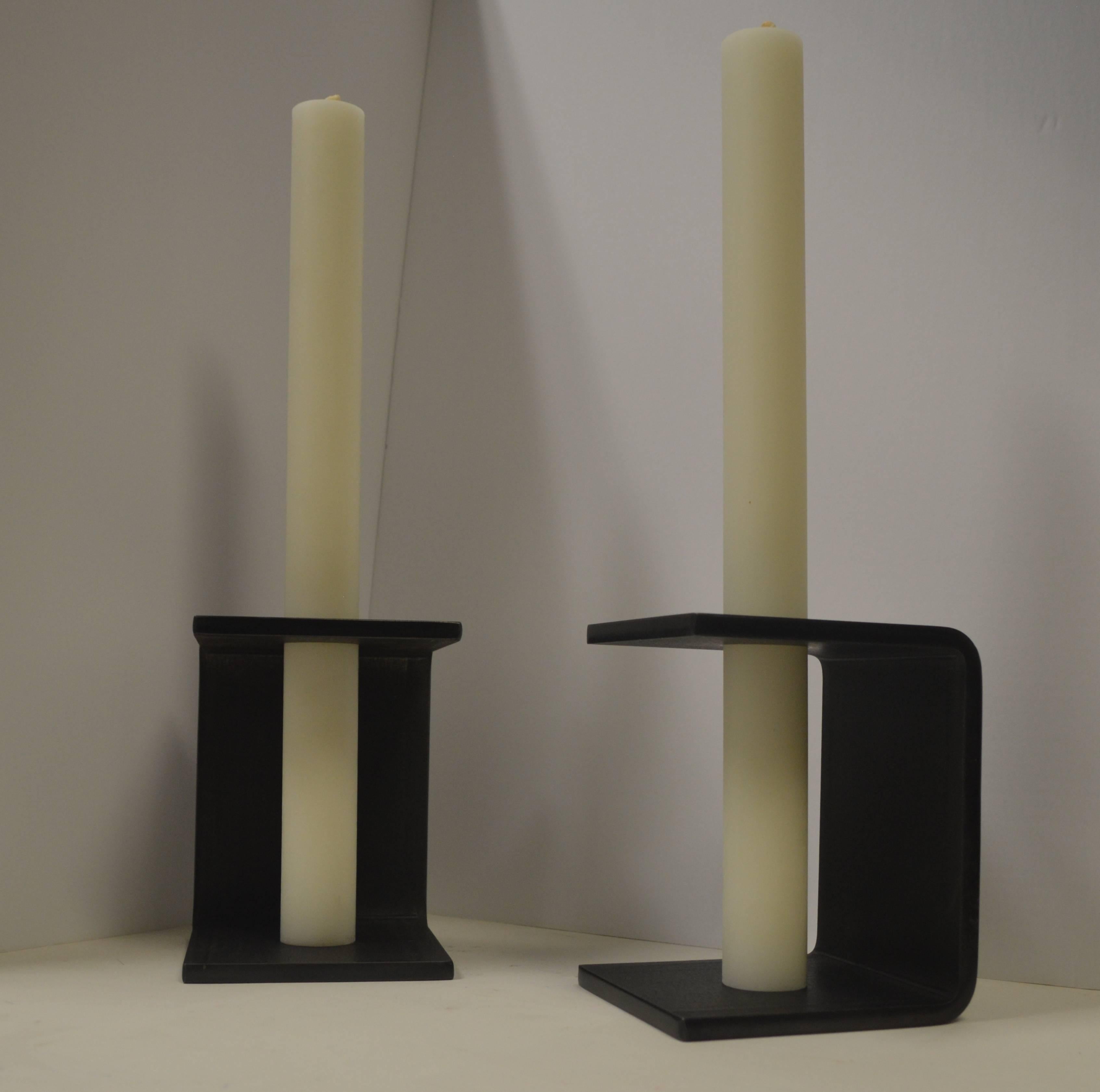 21st Century Contemporary Minimalist Steel Candleholder by Scott Gordon For Sale 2