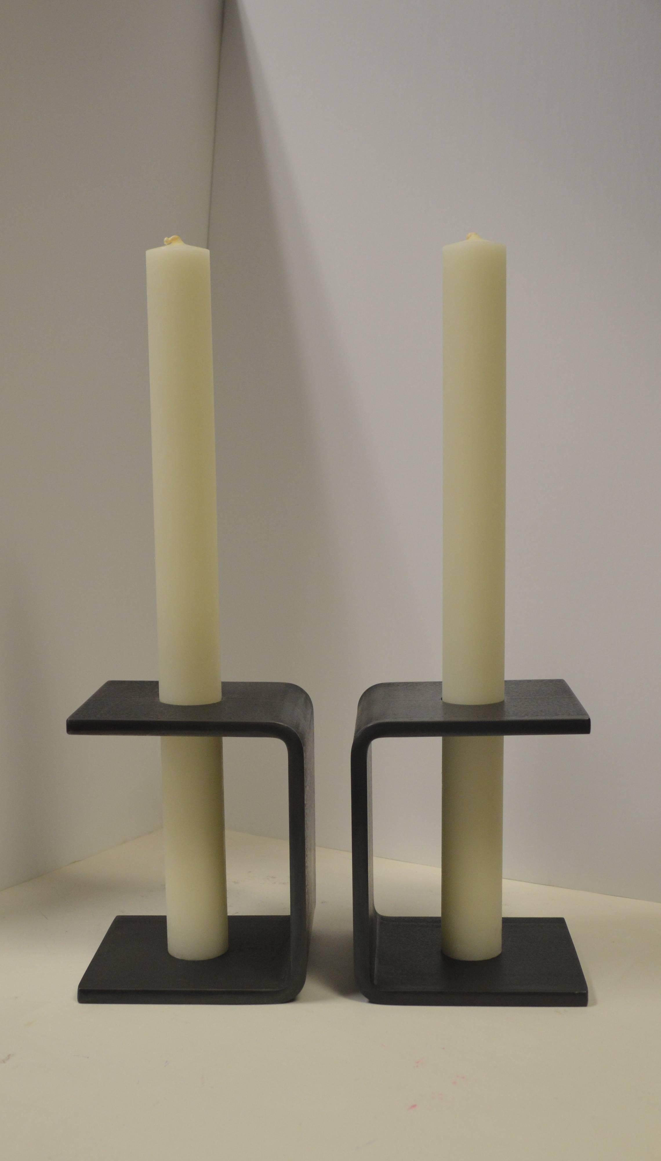 21st Century Contemporary Minimalist Steel Candleholder by Scott Gordon For Sale 4