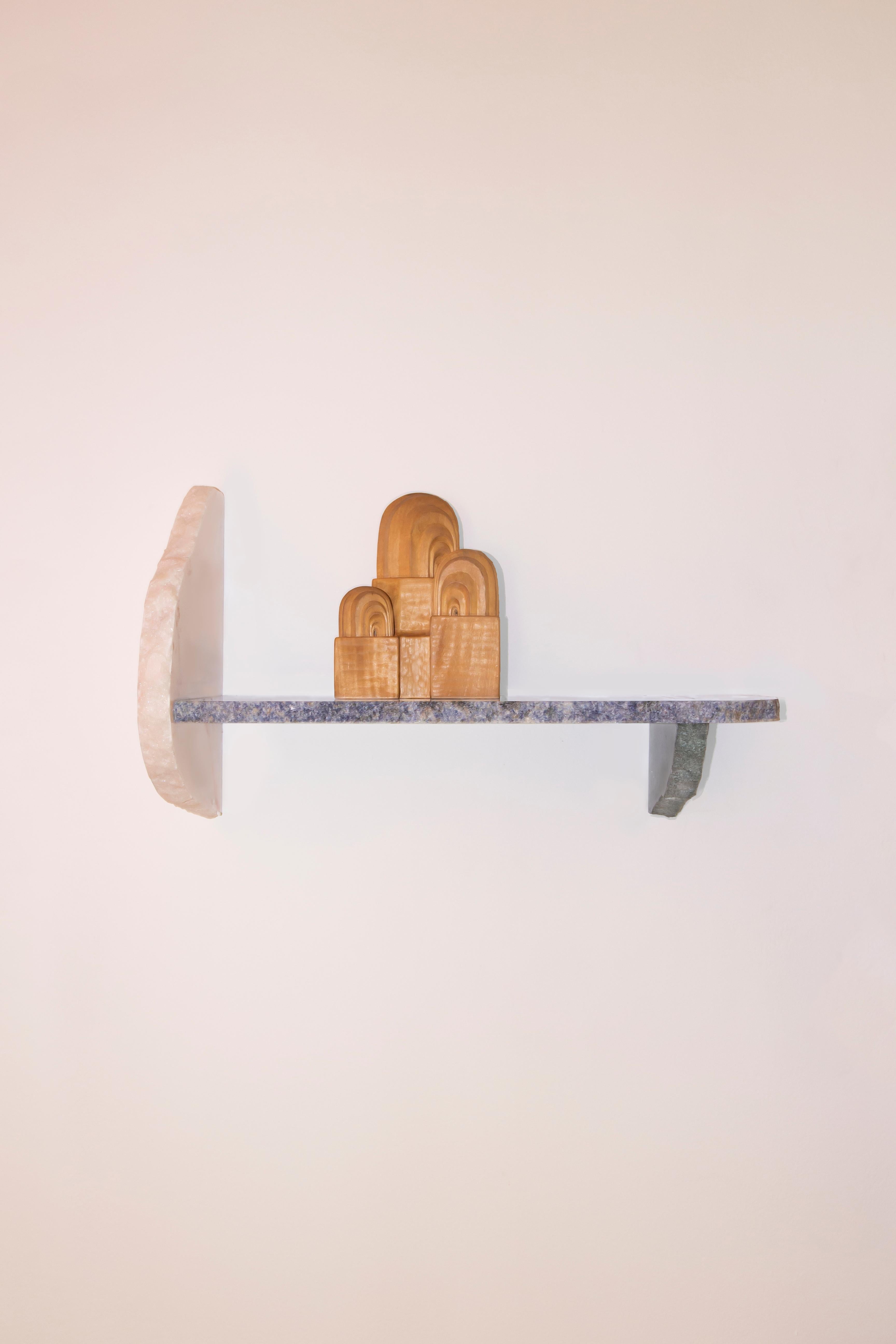 21st Century Contemporary Mixed Marble Shelf Handmade Italy von Ilaria Bianchi im Angebot 5