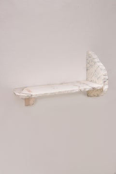 21st Century Contemporary Mixed Marble Shelf Handmade Italy by Ilaria Bianchi
