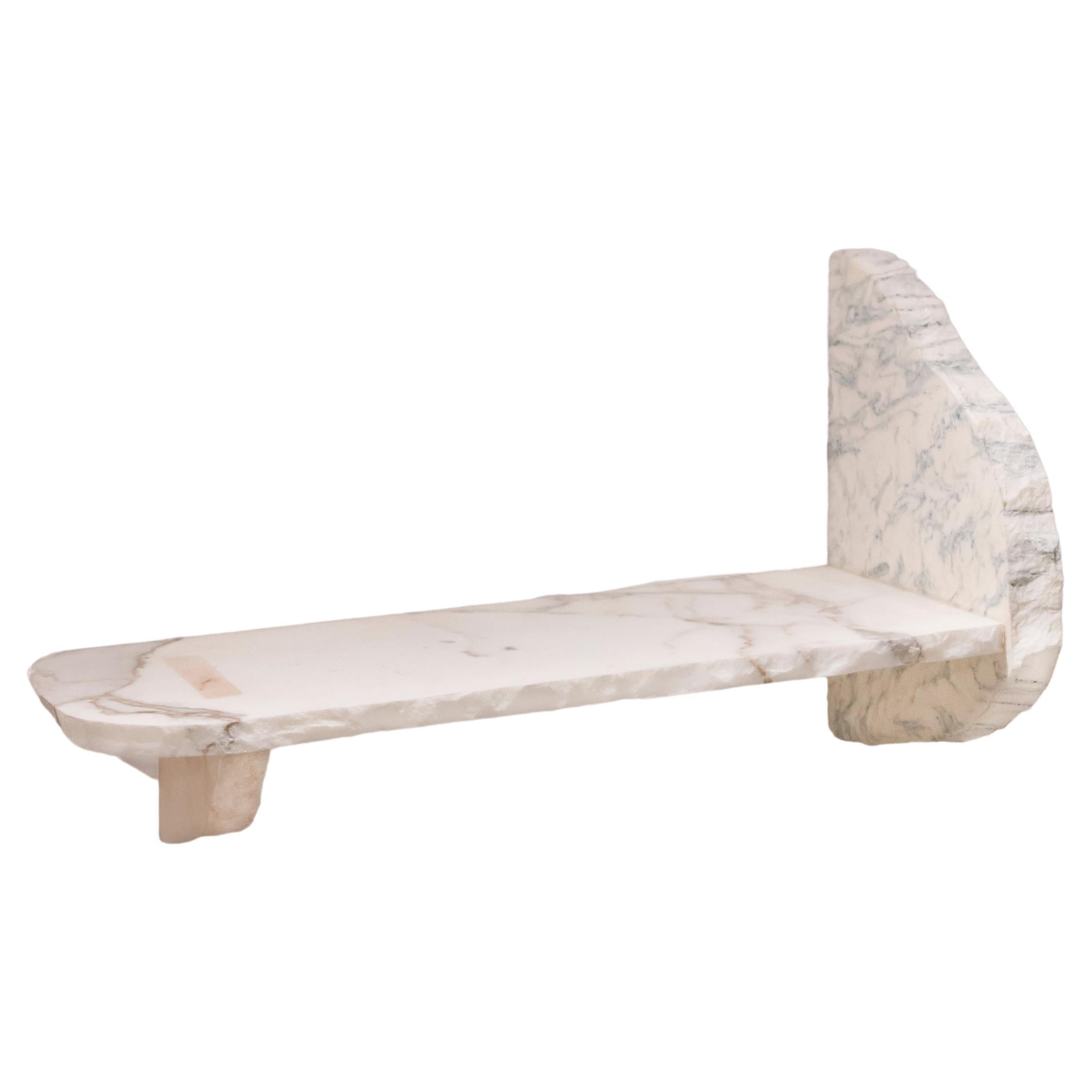 21st Century Contemporary Mixed Marble Shelf Handmade Italy by Ilaria Bianchi For Sale