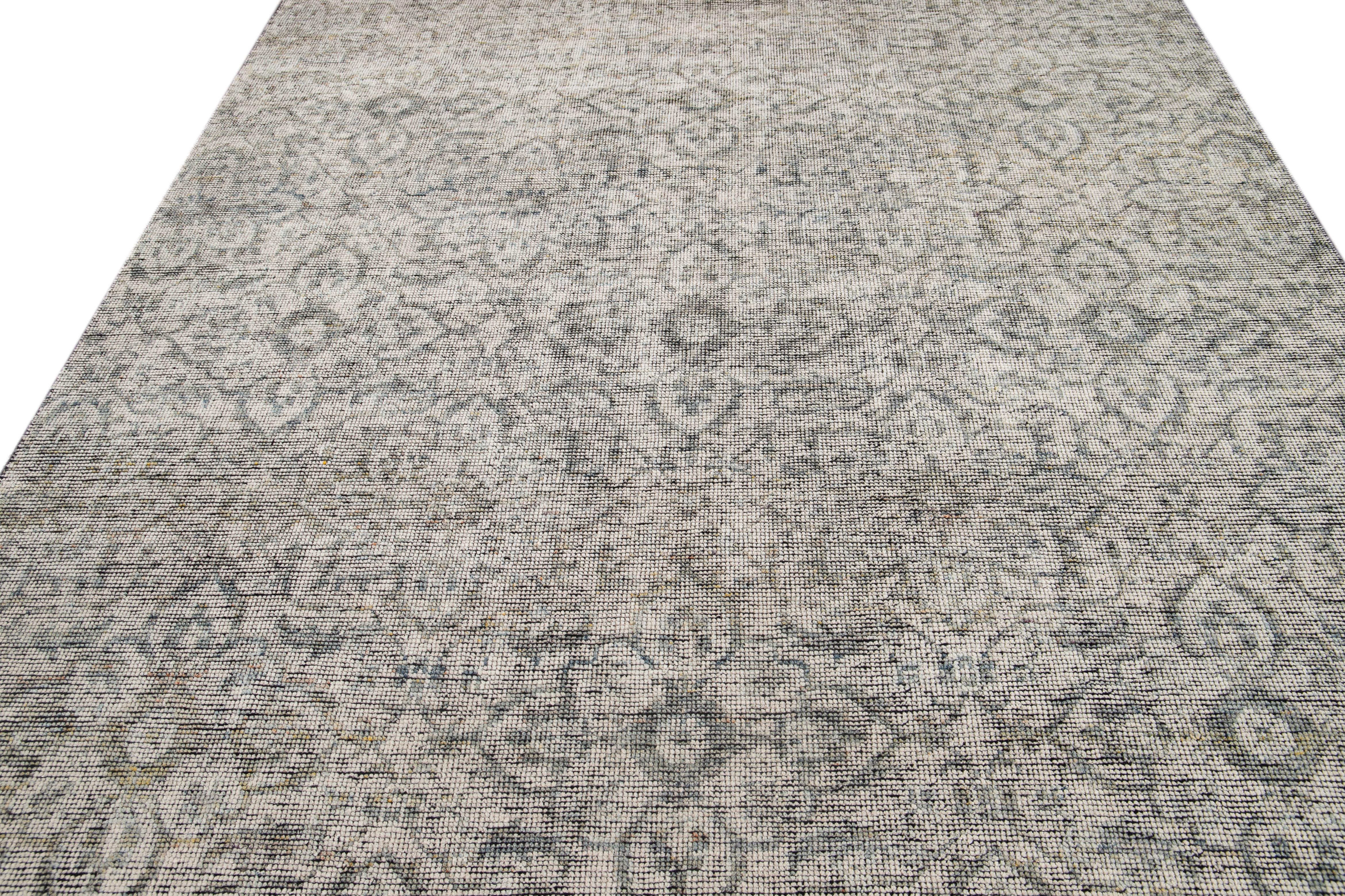 21st Century Contemporary Soumak Style Wool Rug For Sale 6