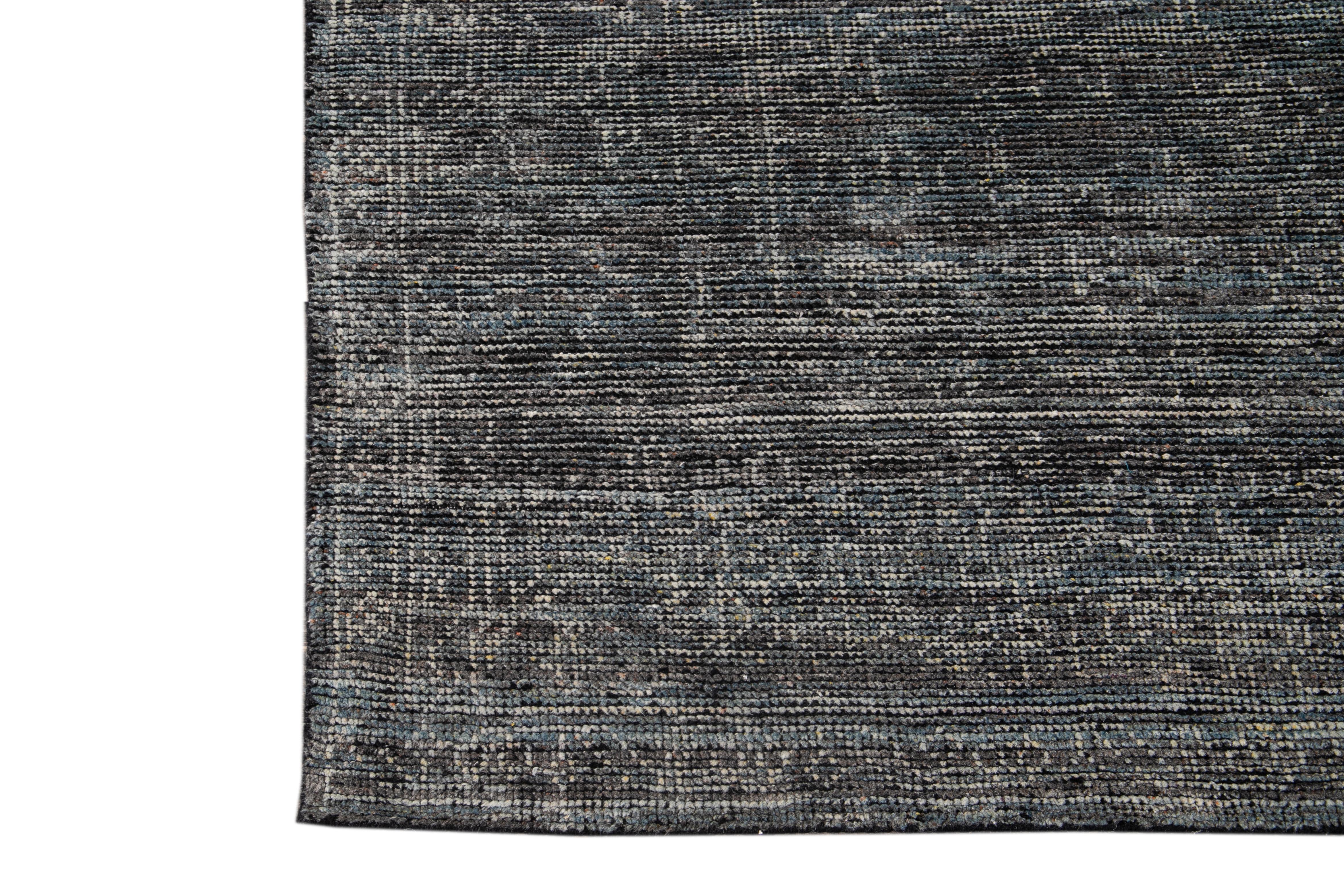 21st Century Contemporary Soumak Style Wool Rug For Sale 2
