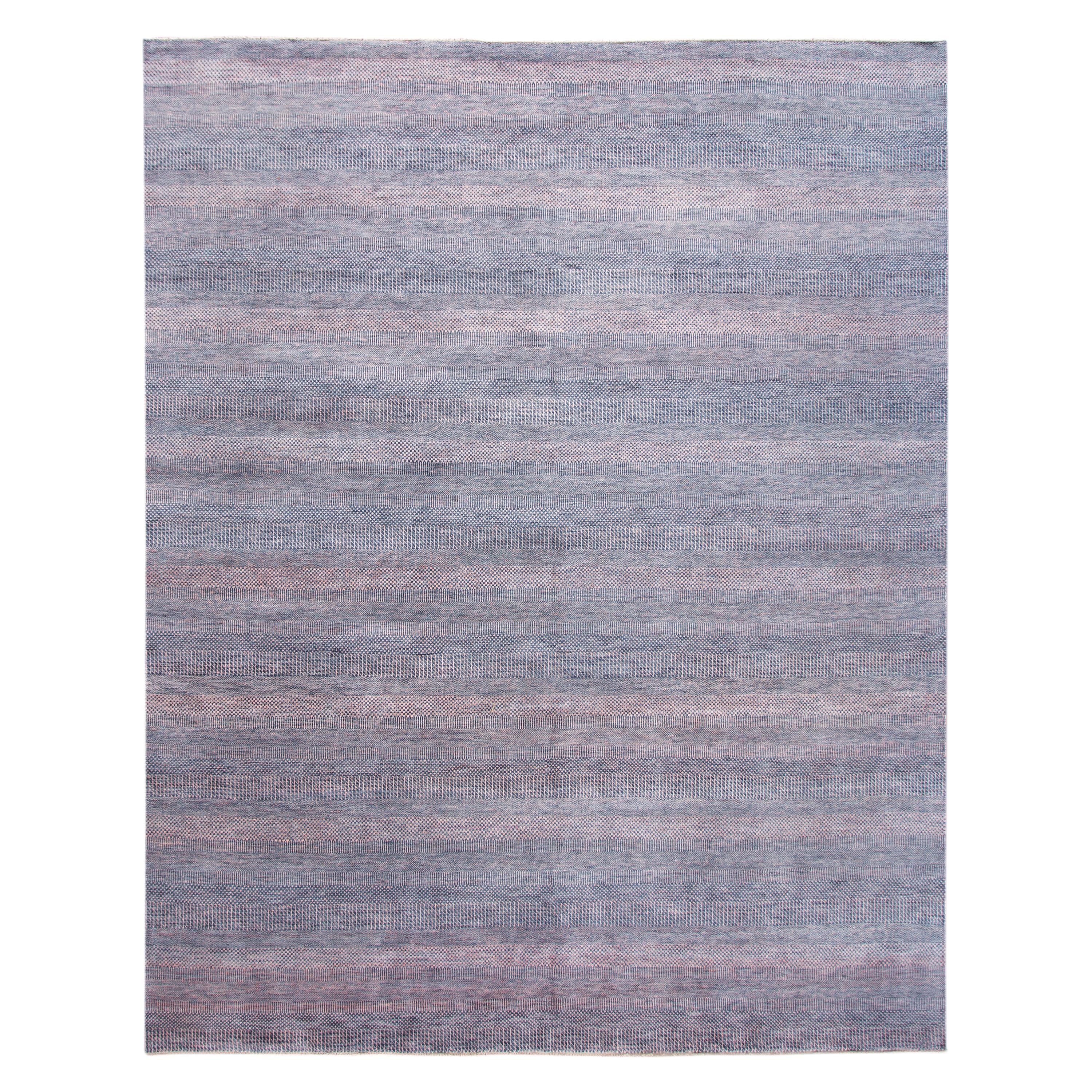 21st Century Contemporary Modern Indian Wool Rug For Sale