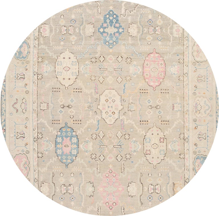 21st Century Contemporary Modern Oushak Style Wool Rug For Sale at 1stDibs