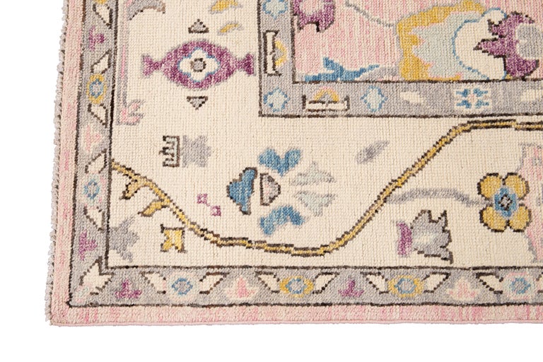 21st Century Contemporary Modern Oushak Style Wool Rug For Sale at 1stDibs