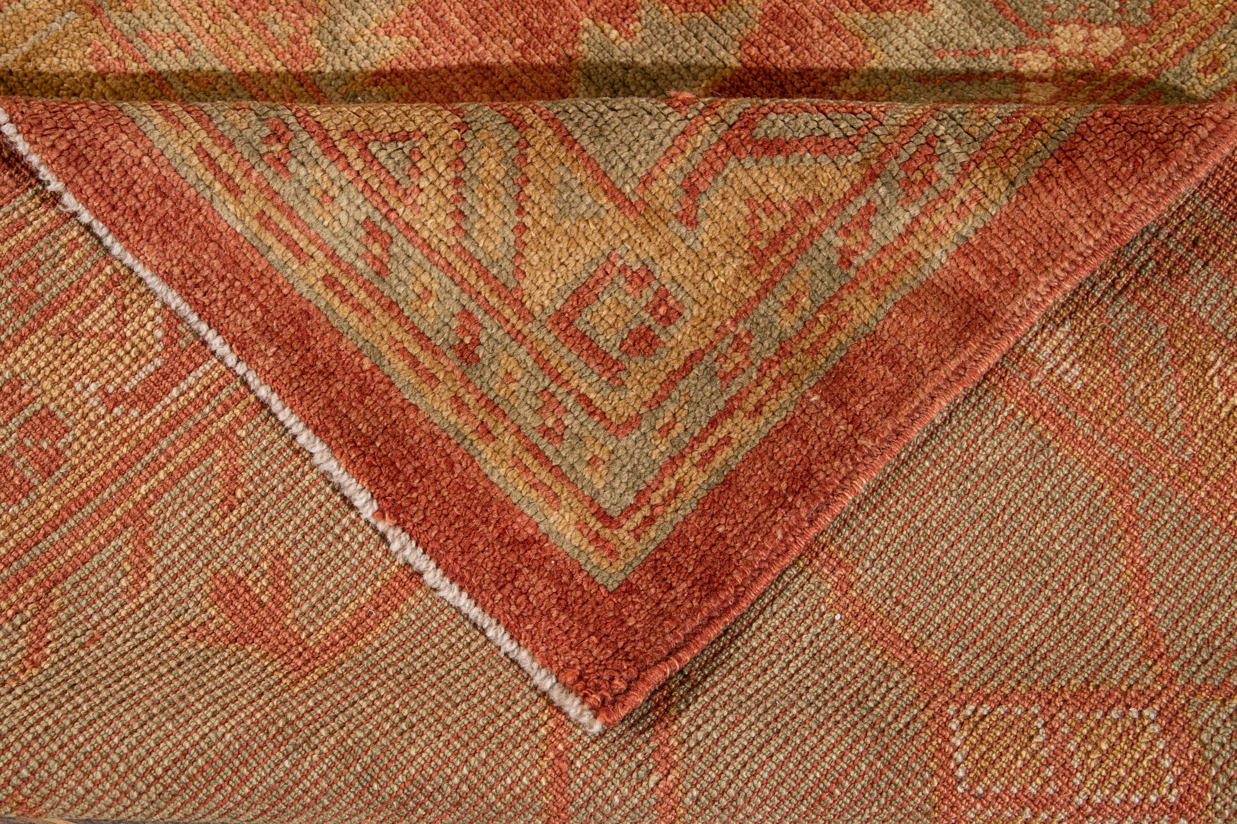 modern oushak rug dupe