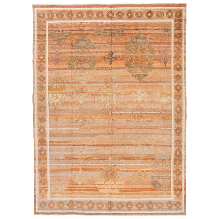 21st Century Contemporary Modern Oushak Wool Rug For Sale at 1stDibs