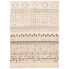 21st Century Contemporary Moroccan Style Wool Rug For Sale at 1stDibs