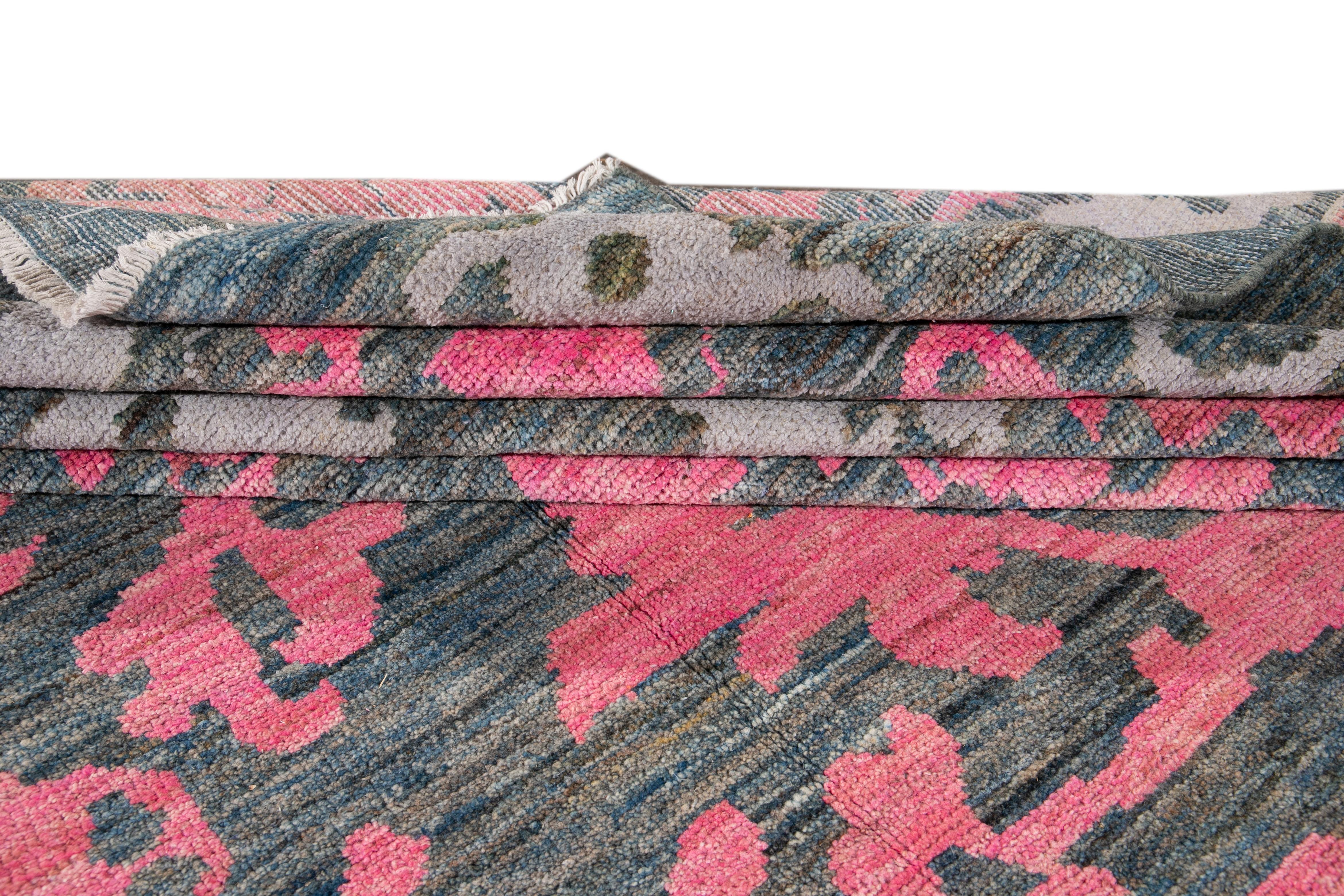 Tapis en laine coloré Oushak contemporain du 21e siècle Neuf - En vente à Norwalk, CT