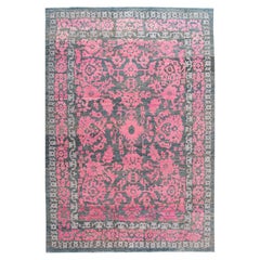 21st Century Contemporary Oushak Colorful Wool Rug