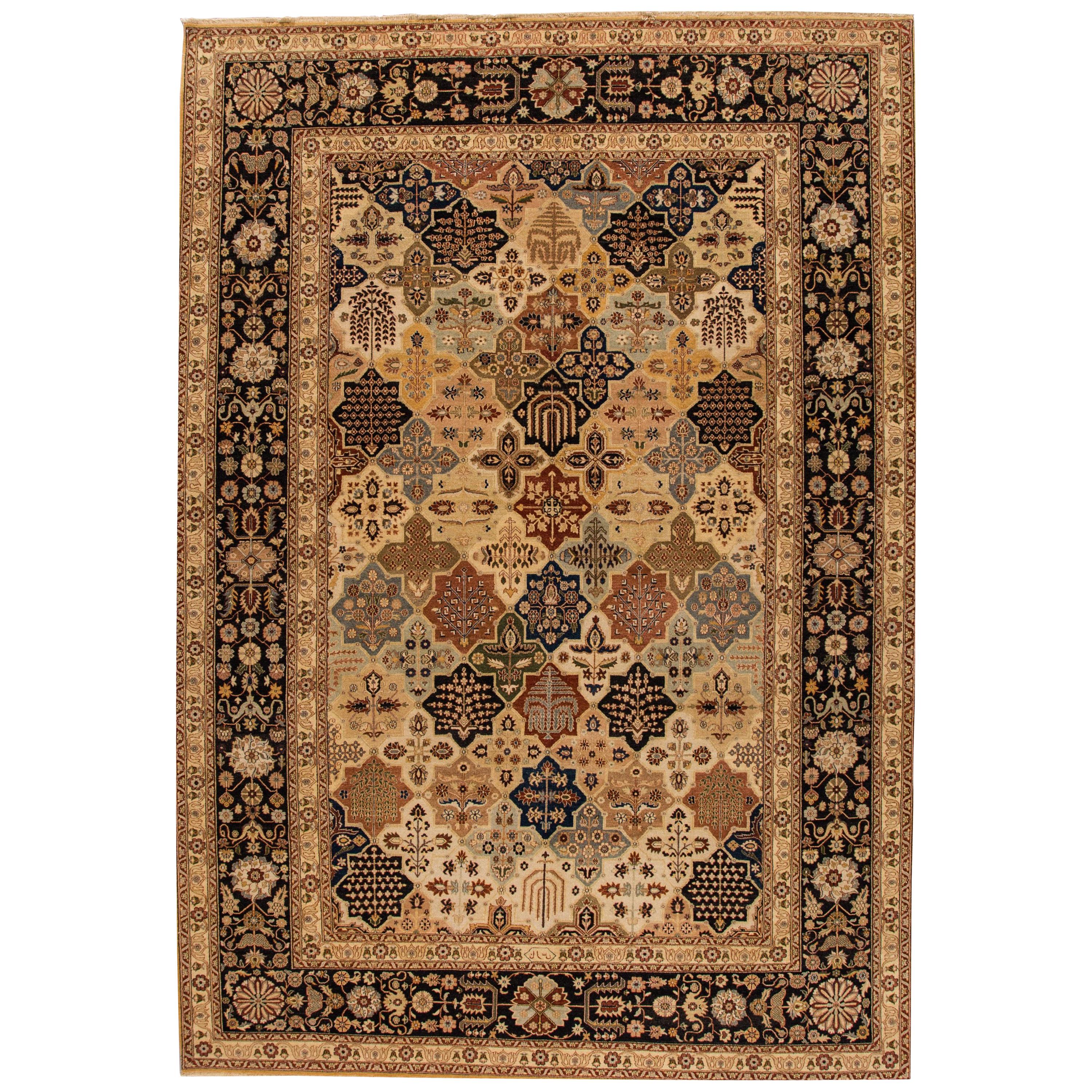 21st Century Contemporary Brown, Tan Persian Peshawar Rug For Sale at