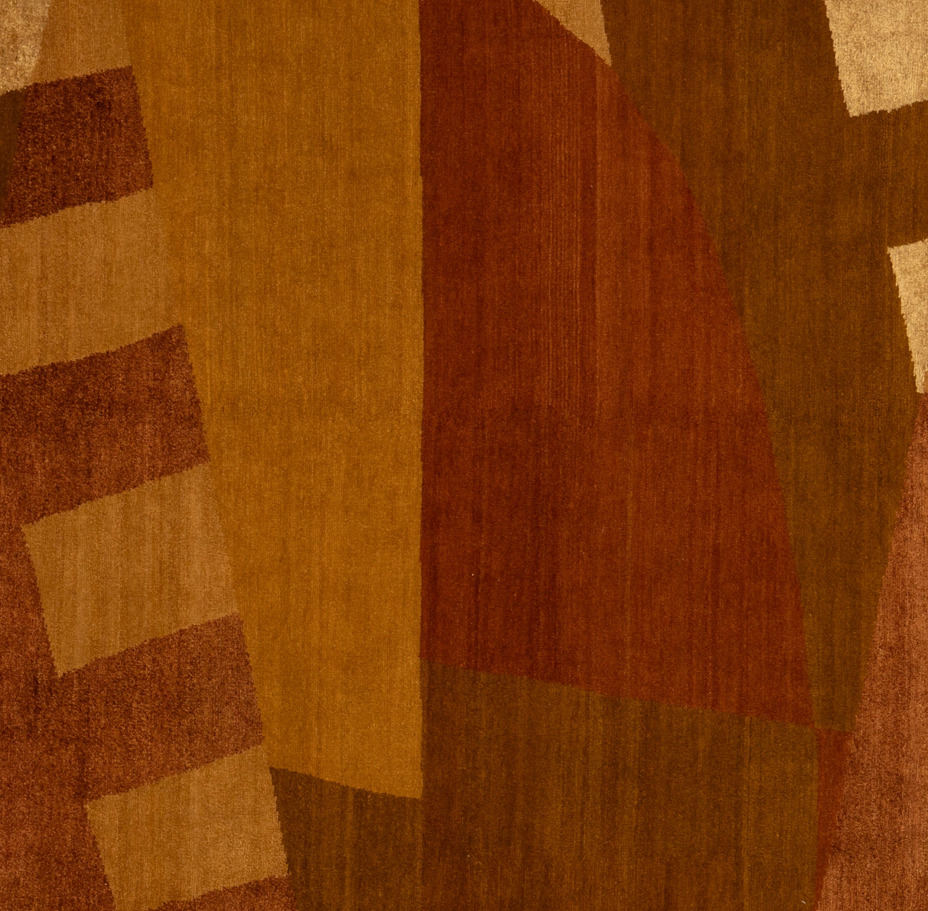 Rehaussez votre espace de vie avec l'allure intemporelle de notre tapis Contemporary fabriqué à la main, directement par les artisans du Népal. Fabriqués à partir de la laine la plus fine, nos tapis offrent non seulement une douceur luxueuse, mais