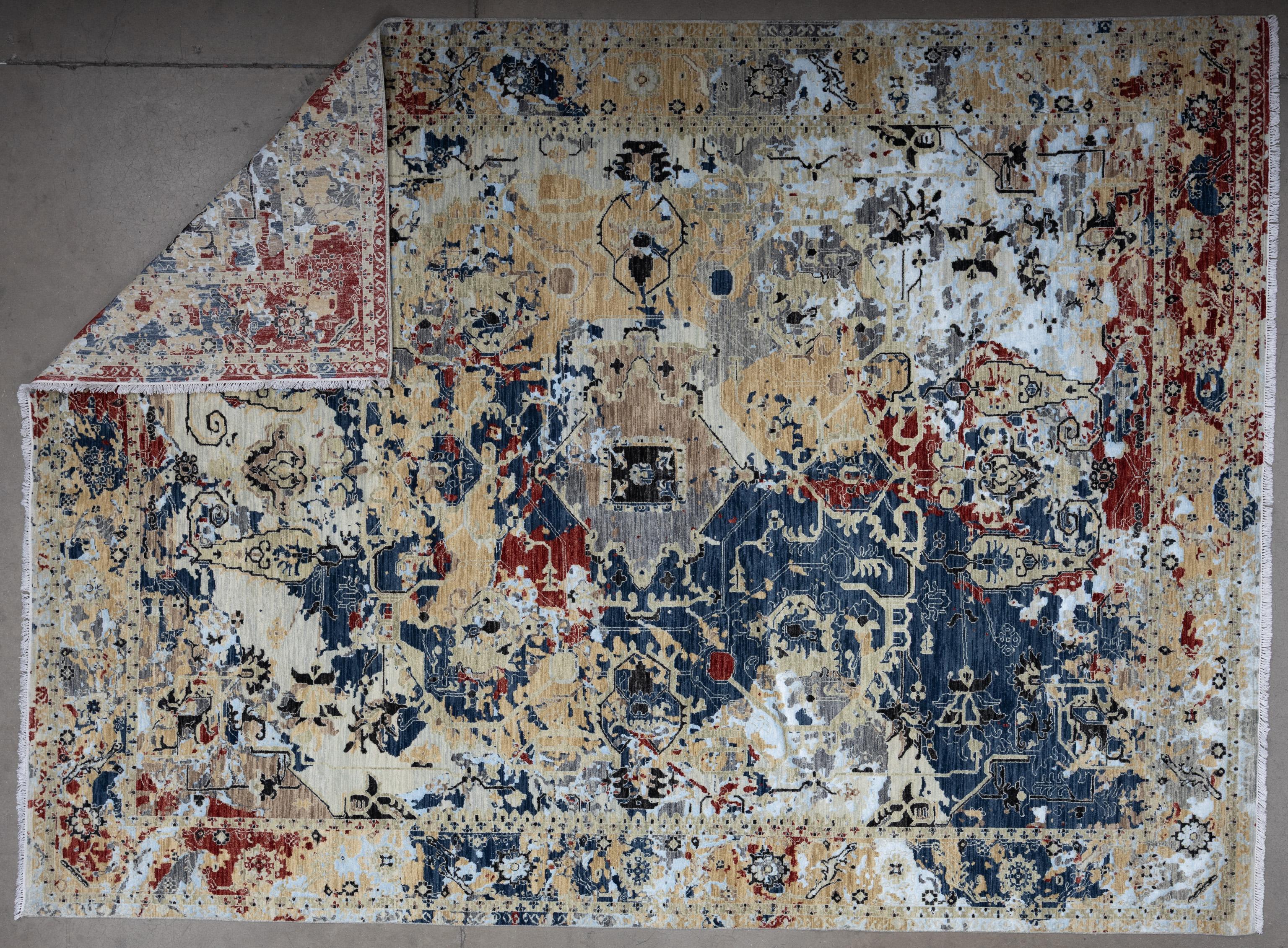 Hand-Woven 21st Century Contemporary Rug For Sale
