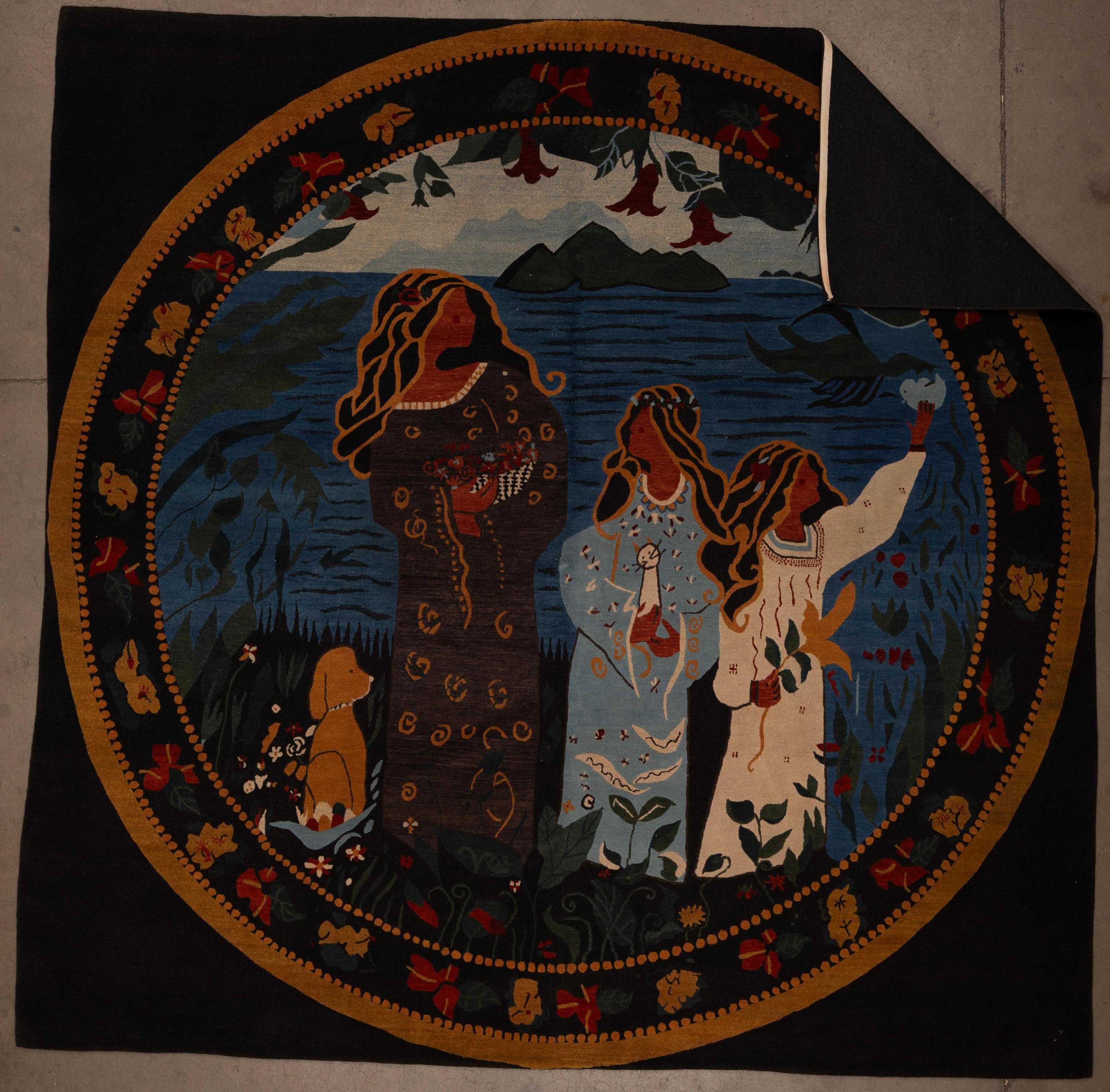 Tissé à la main Tapis contemporain du 21e siècle en vente