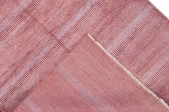 Hand-Knotted Savannah Rug, Wool, Red Motif, 6' x 9'2\", India