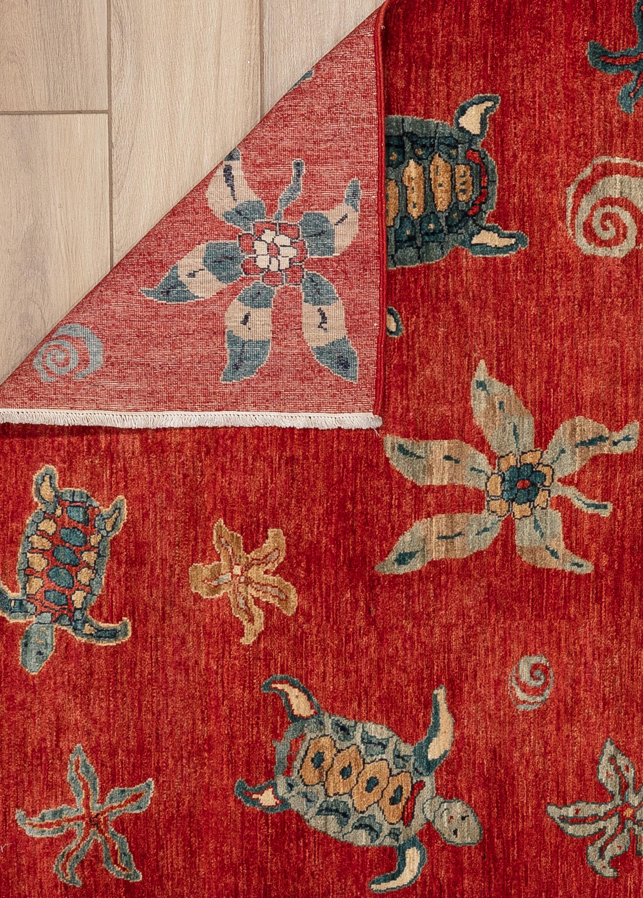 Hand-Woven 21st Century Contemporary Sea Life For Sale
